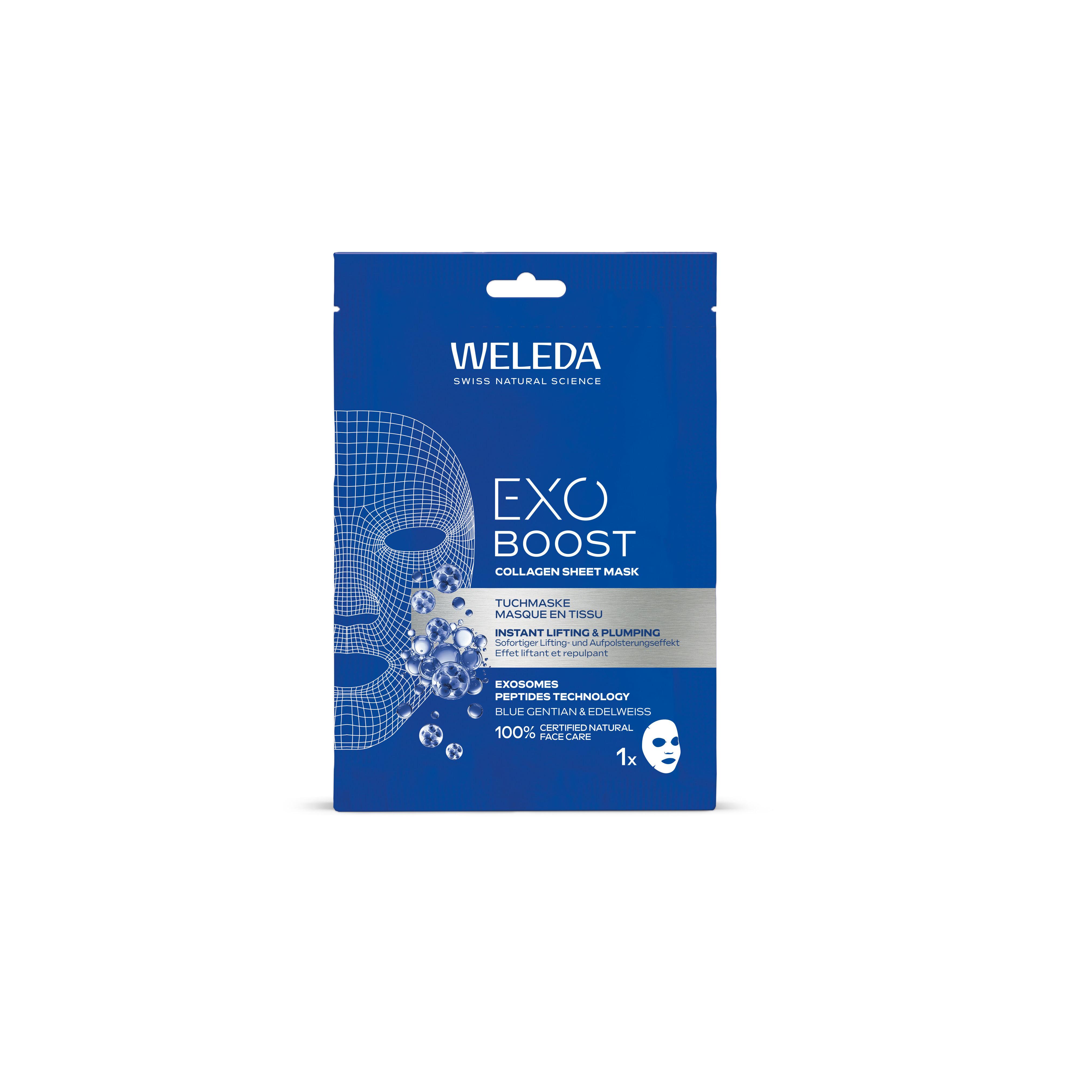 WELEDA Exo Boost masque en tissu effet liftant et repulpant 1 masque