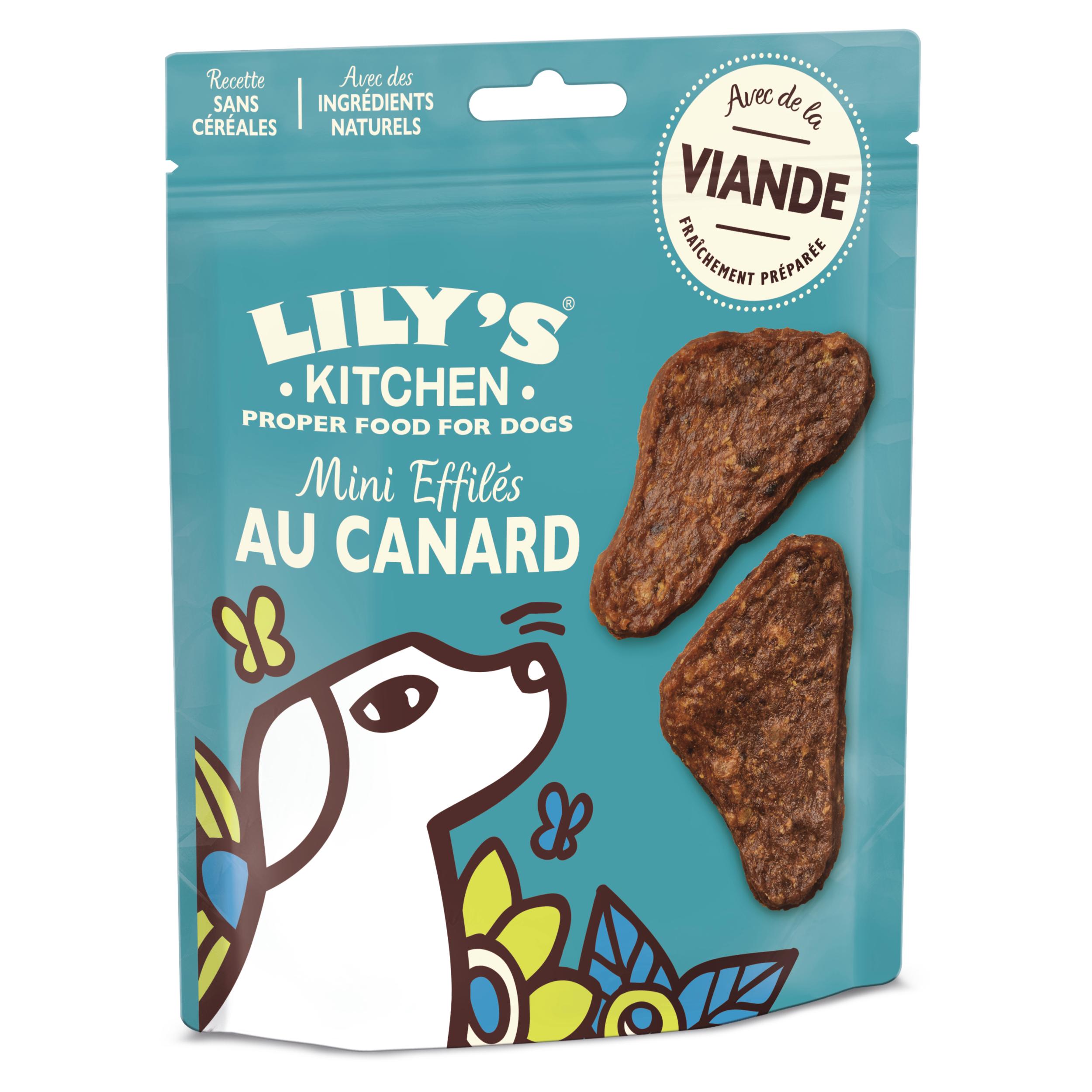LILYS KITCHEN Mini effilés au canard sans céréales pour chien 70g
