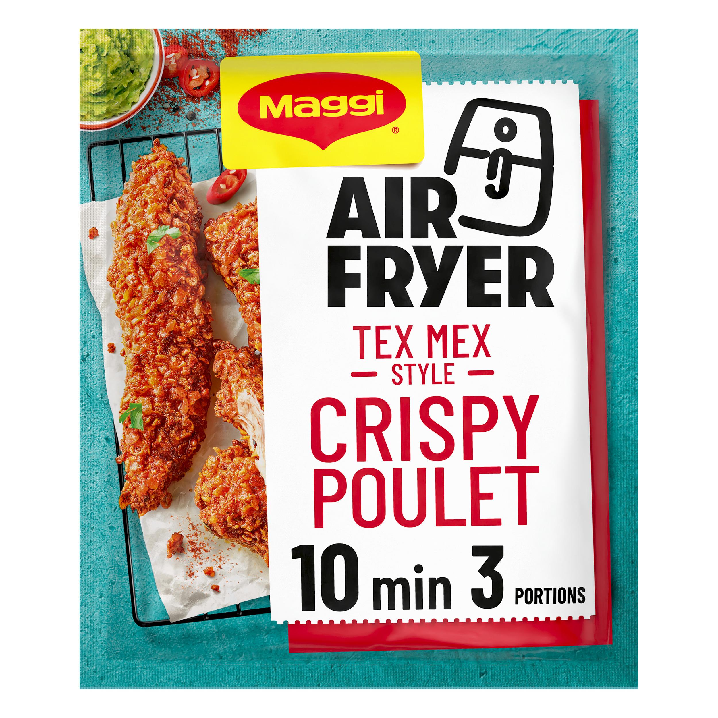 MAGGI Air Fryer Crispy Mélange pour assaisonnement déshydraté poulet Tex Mex 1 sachet 66g