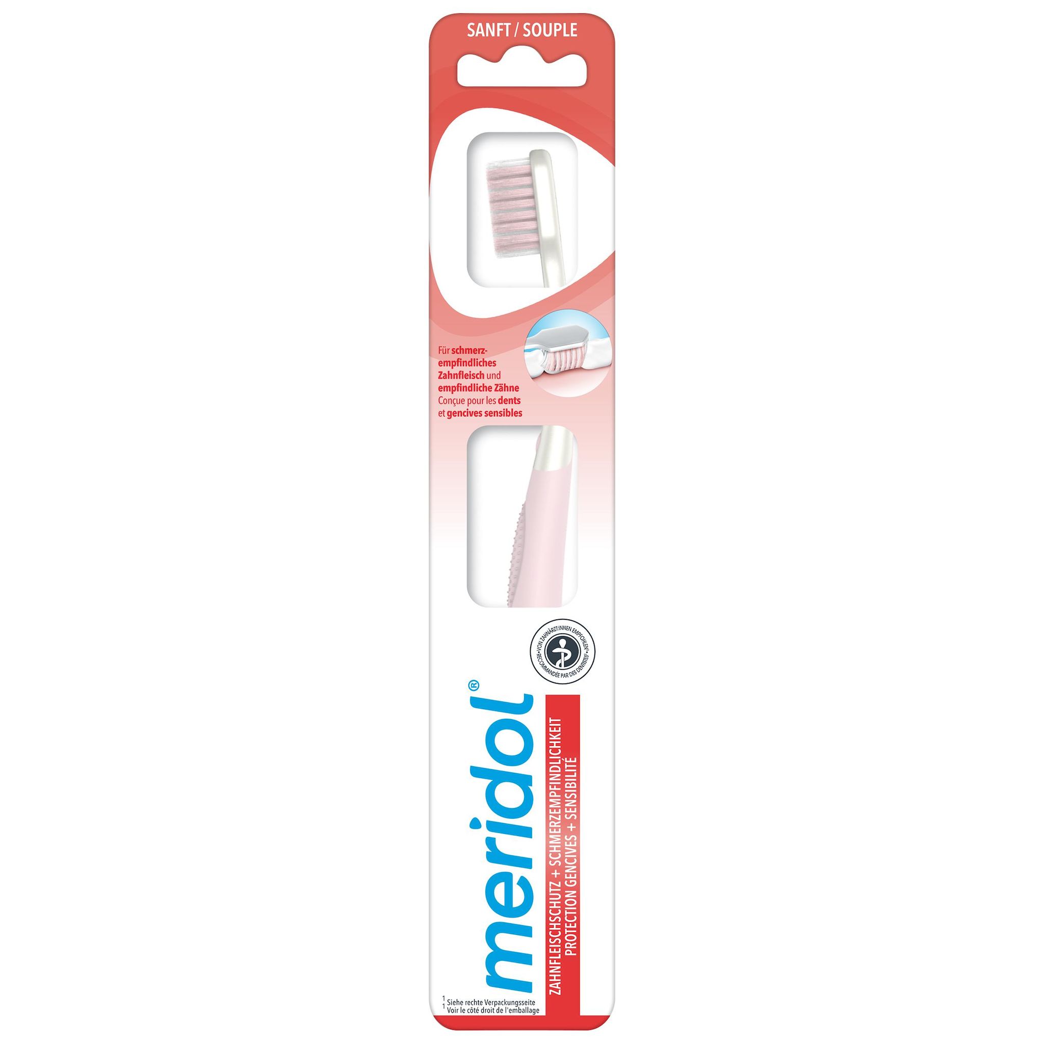MERIDOL Brosse à dents souple 1 brosse à dents