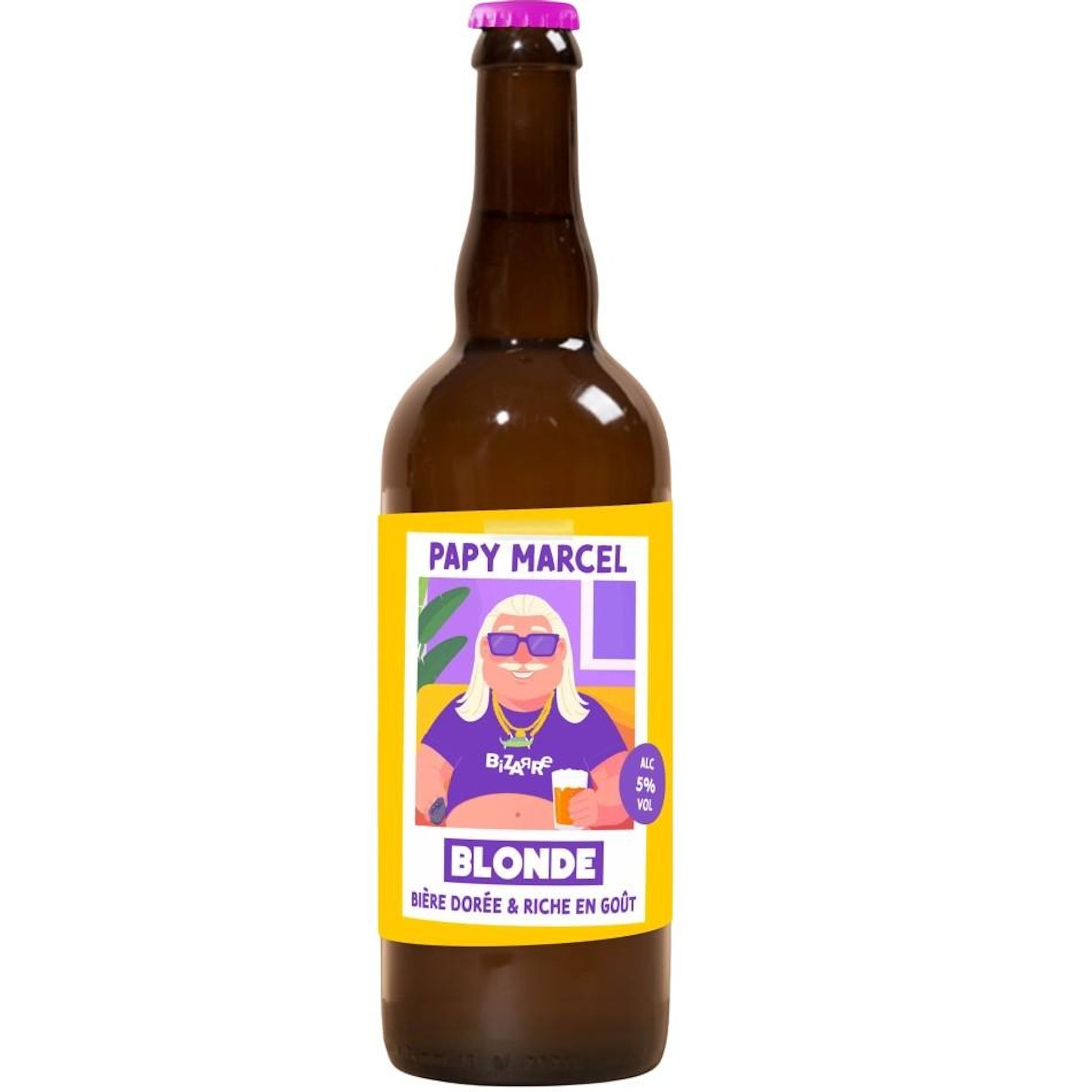 BIZARRE Papy Marcel Bière blonde 5% 75cl
