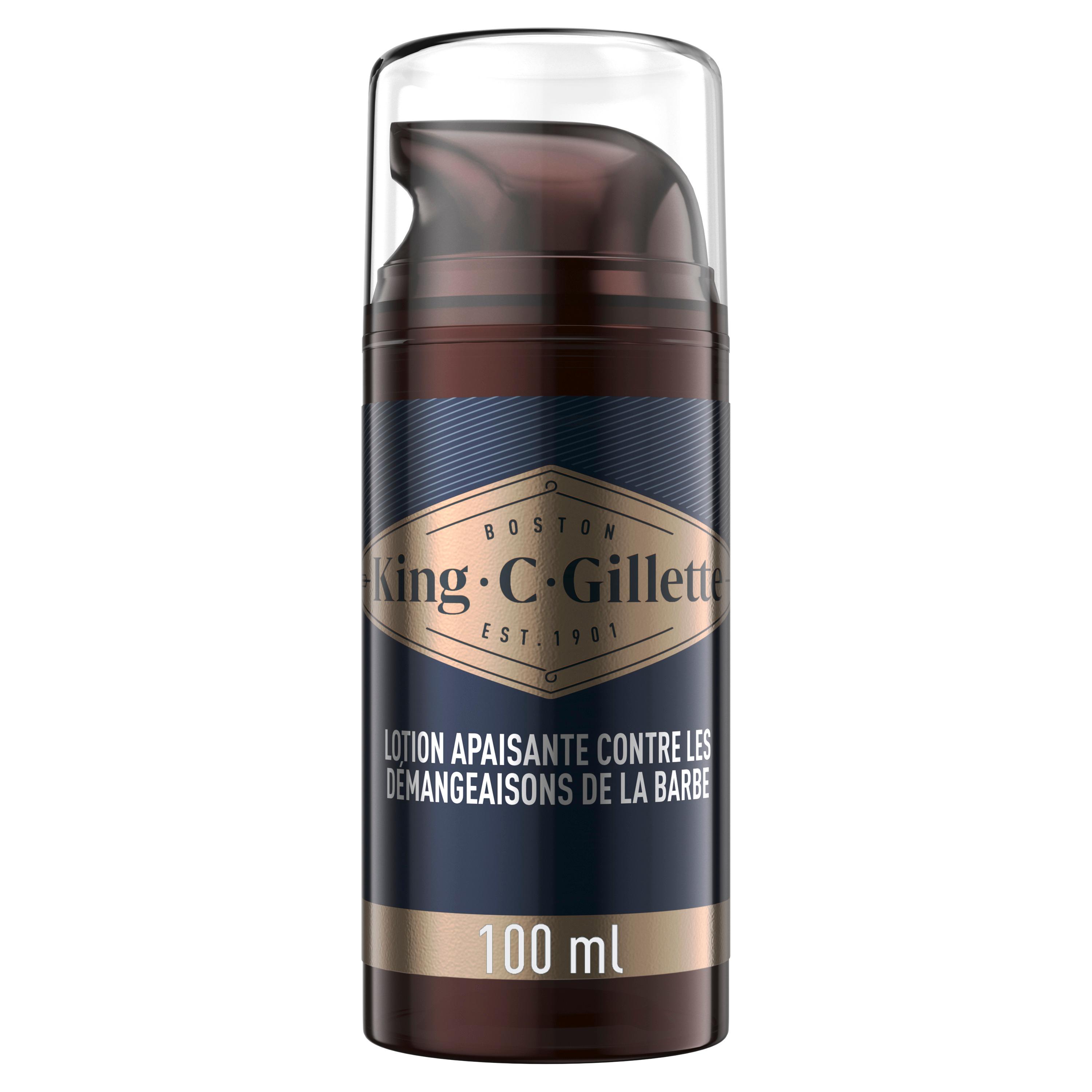 KING C GILLETTE Lotion apaisante contre les démangeaisons de la barbe 100ml