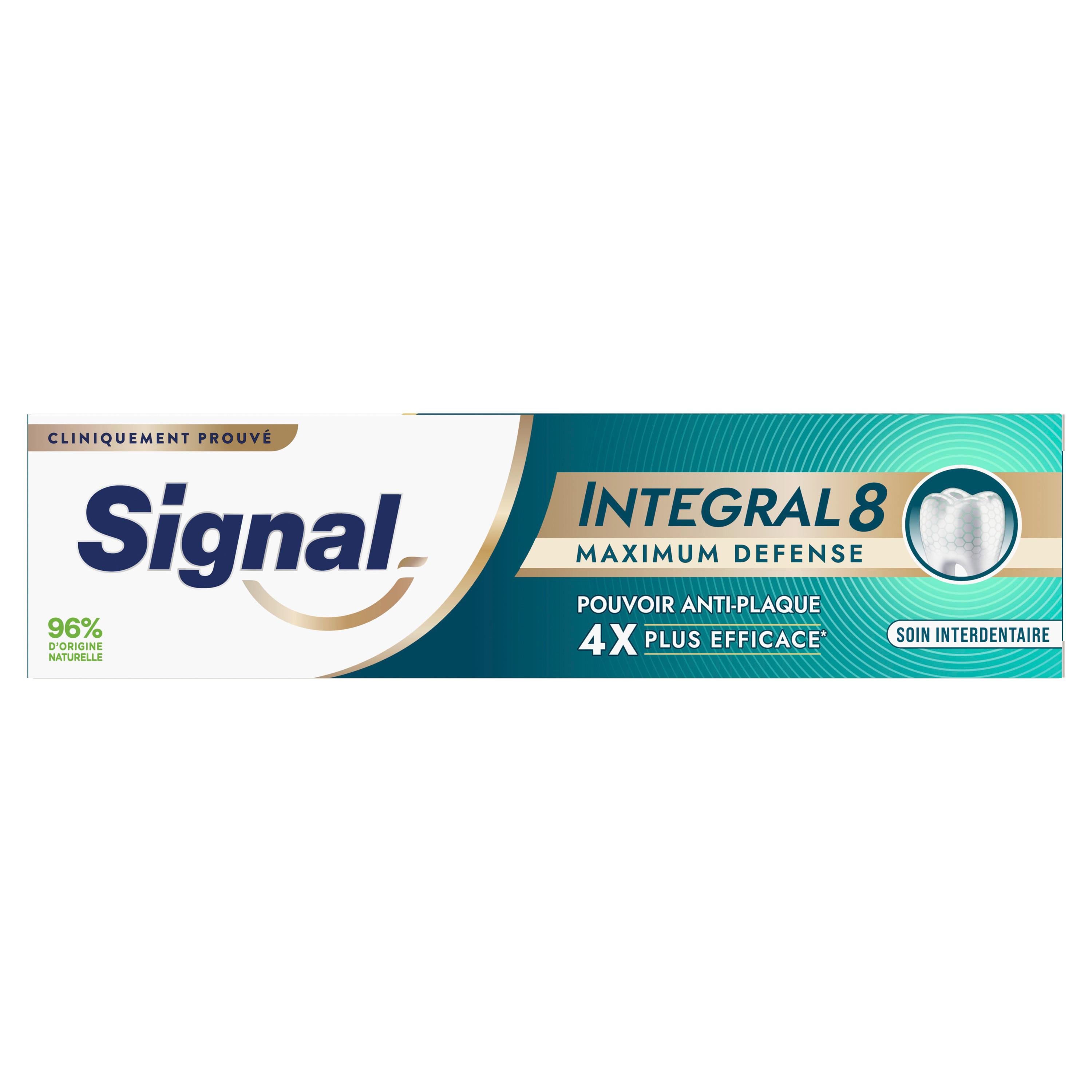 SIGNAL Intégral 8 Dentifrice maximum défense soin interdentaire 75ml