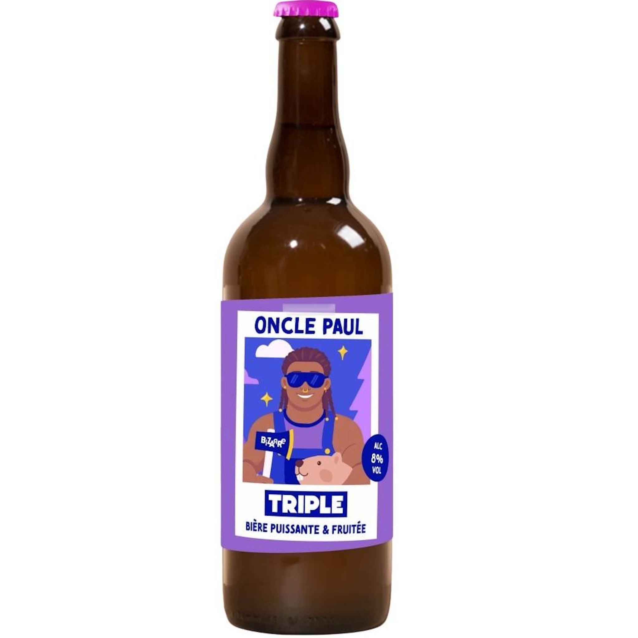 BIZARRE Oncle Paul Bière blonde Triple 8% 75cl