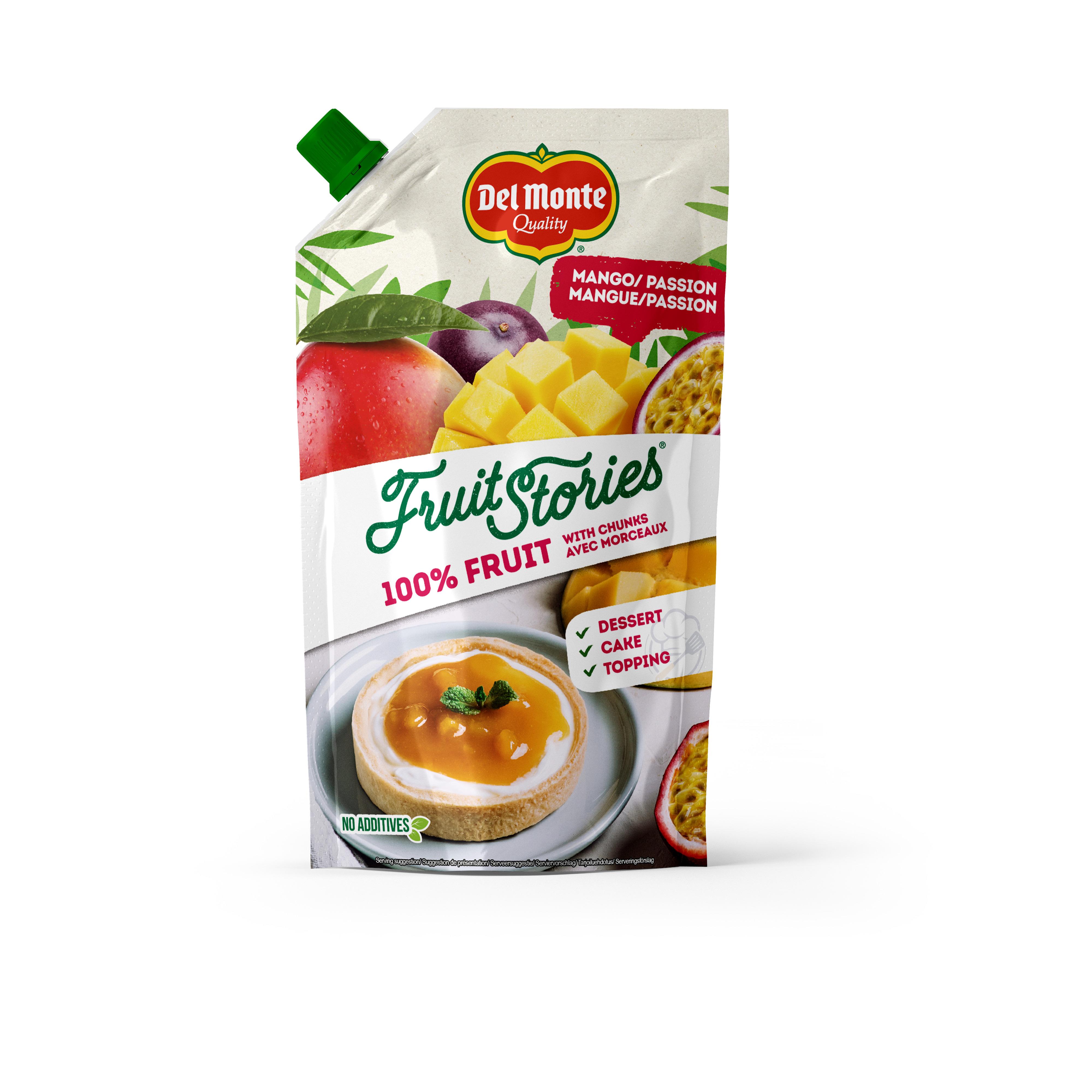 DEL MONTE Fruit Stories Purée mangue passion avec morceaux 250g