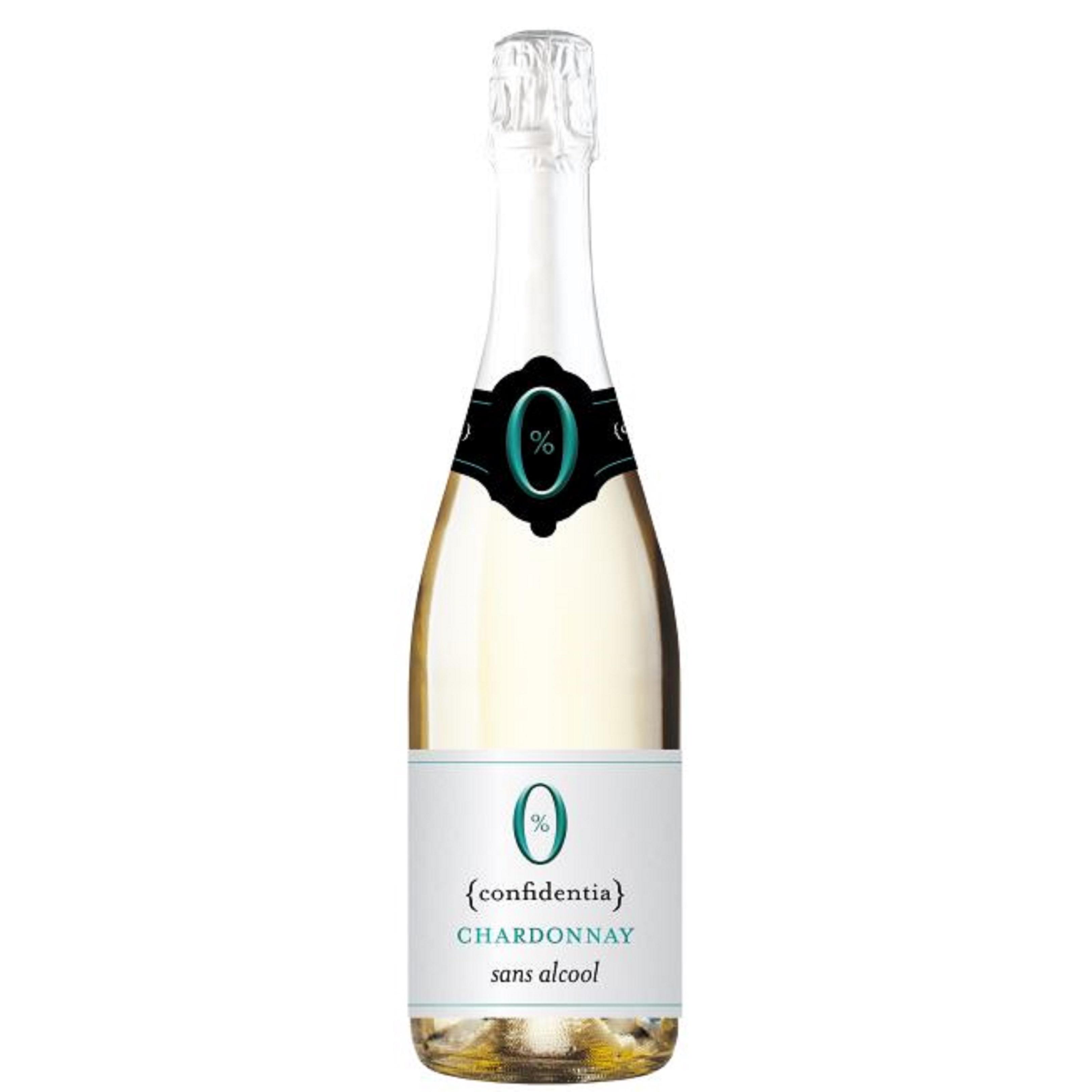 Vin mousseux gazéifié désalcoolisé Confidentia Chardonnay blanc 75cl