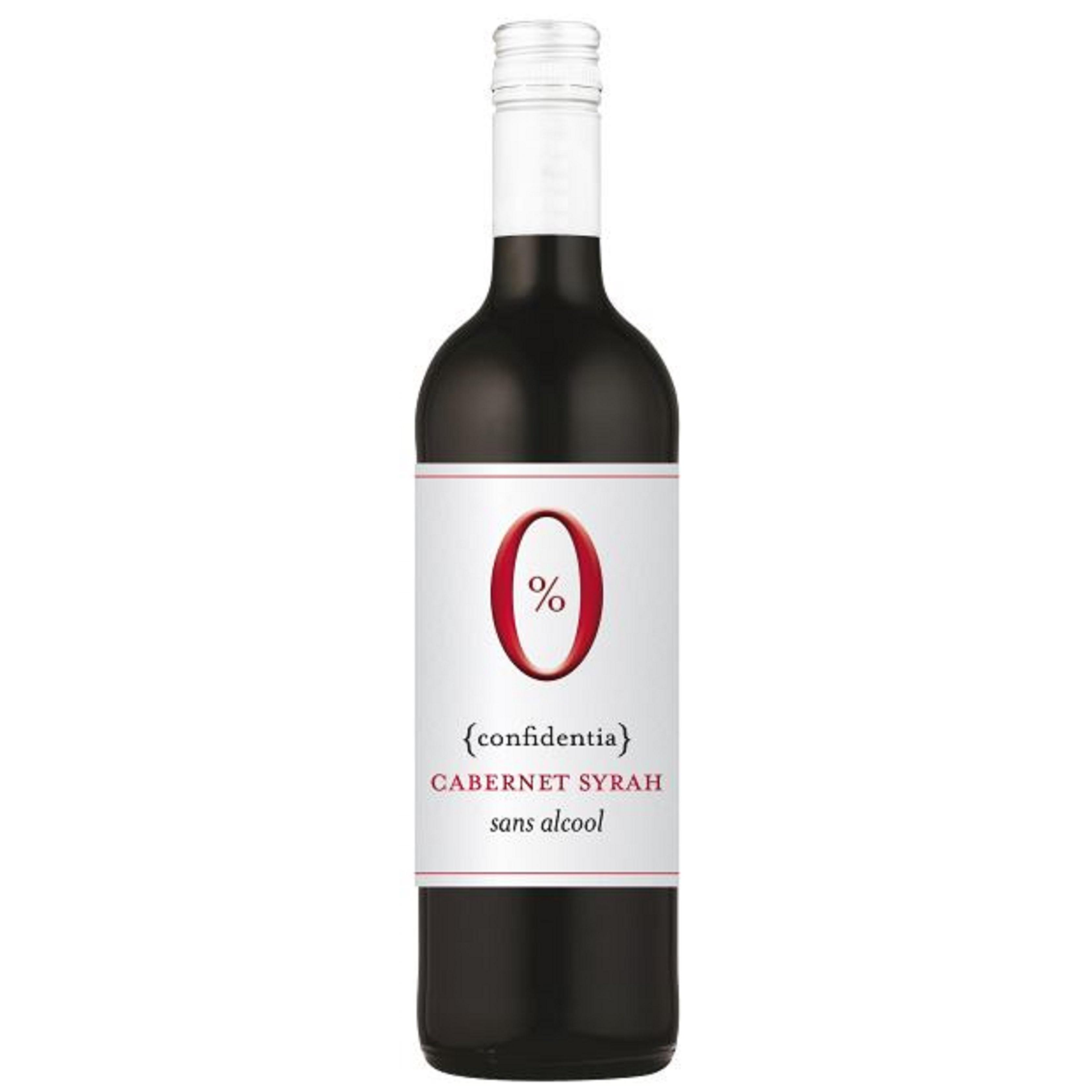 Vin désalcoolisé Confidentia Cabernet Syrah rouge 75cl