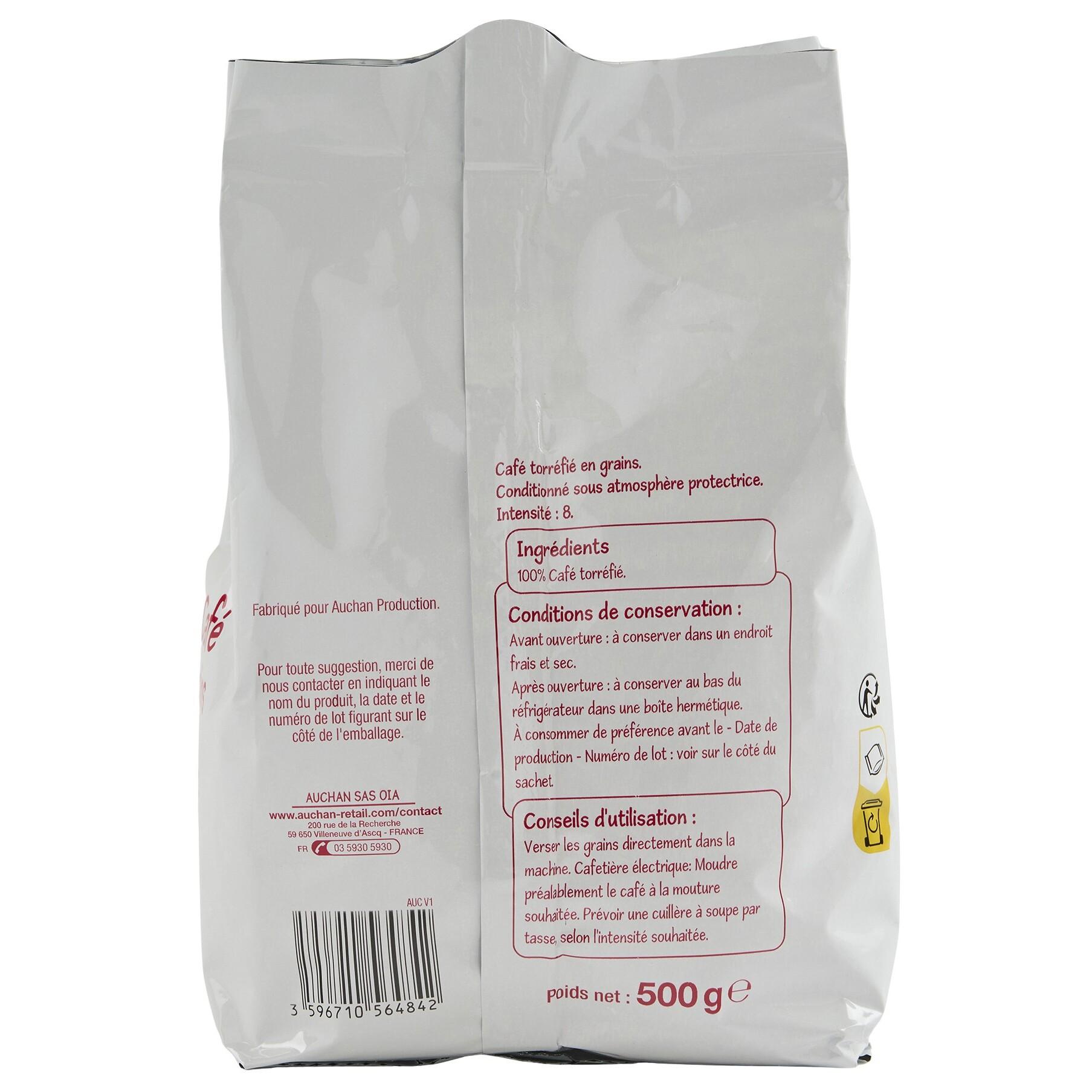 Voir la diapositive 3 : POUCE Café en grains 500g