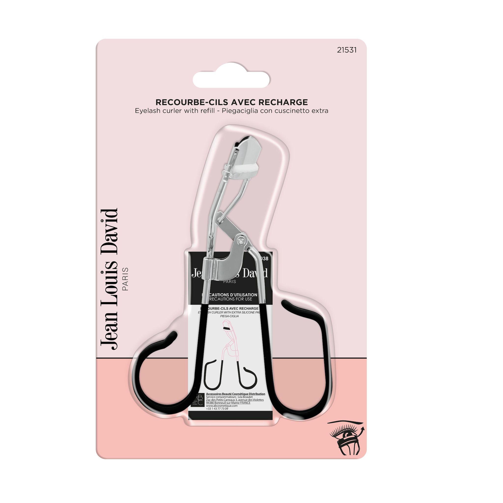 JEAN LOUIS DAVID Recourbe cils avec recharge 1 pièce