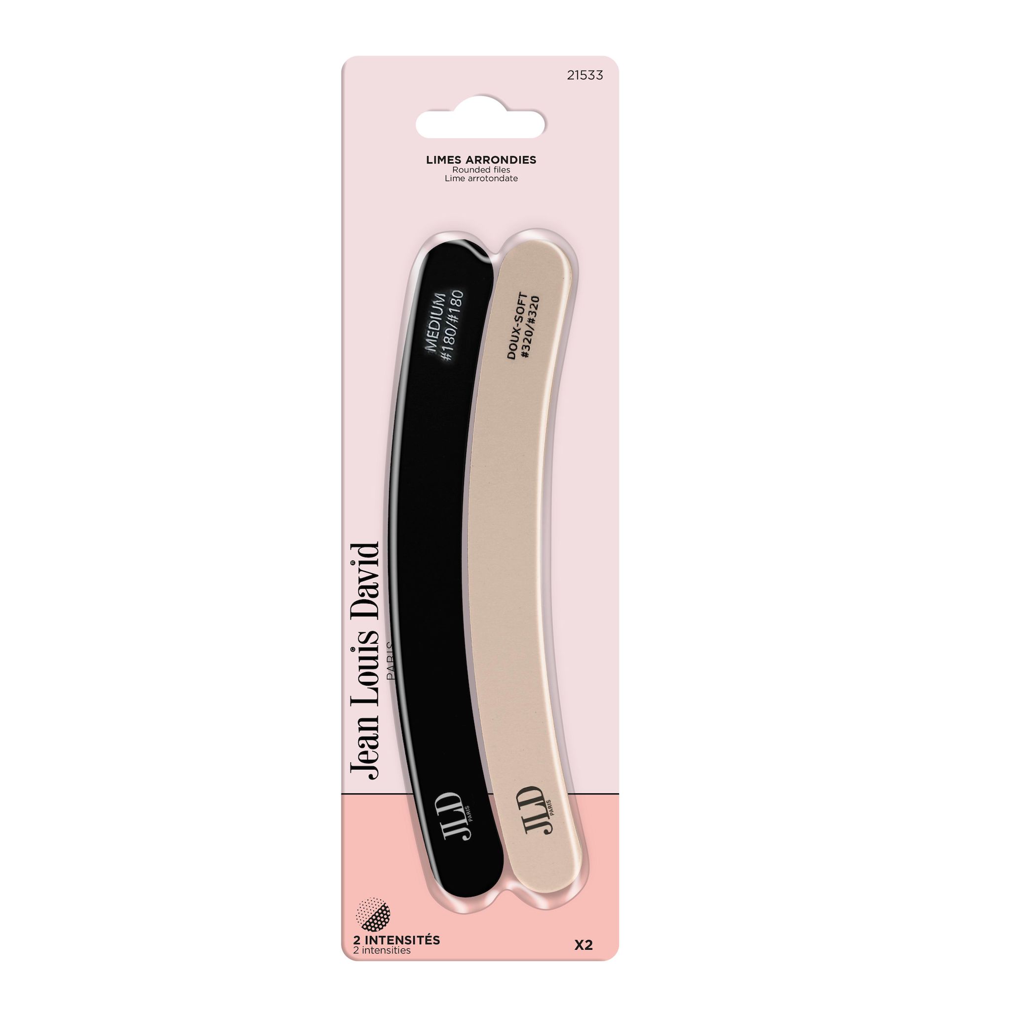 JEAN LOUIS DAVID Limes à ongles arrondies 2 pièces