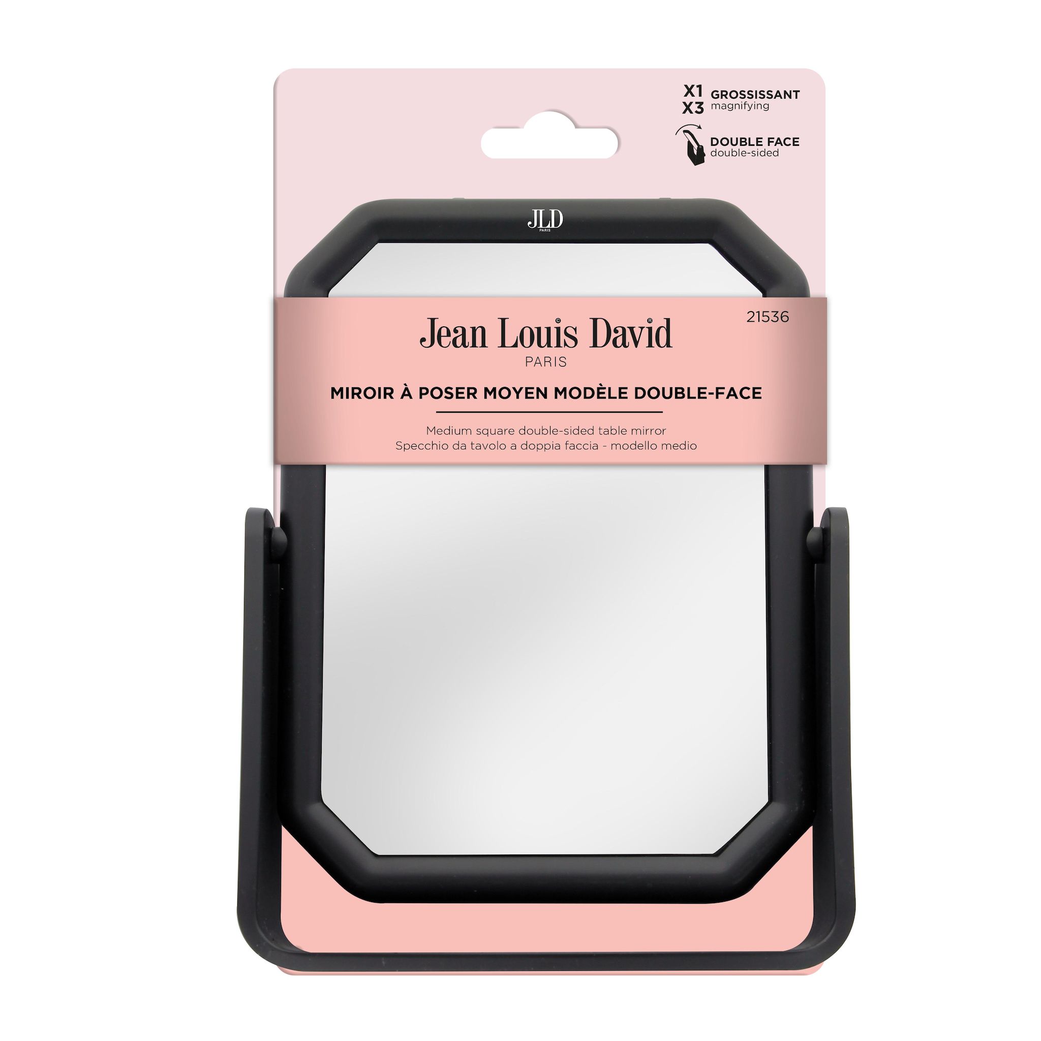 JEAN LOUIS DAVID Miroir à poser grossissant X3 double face modèle moyen 1 pièce
