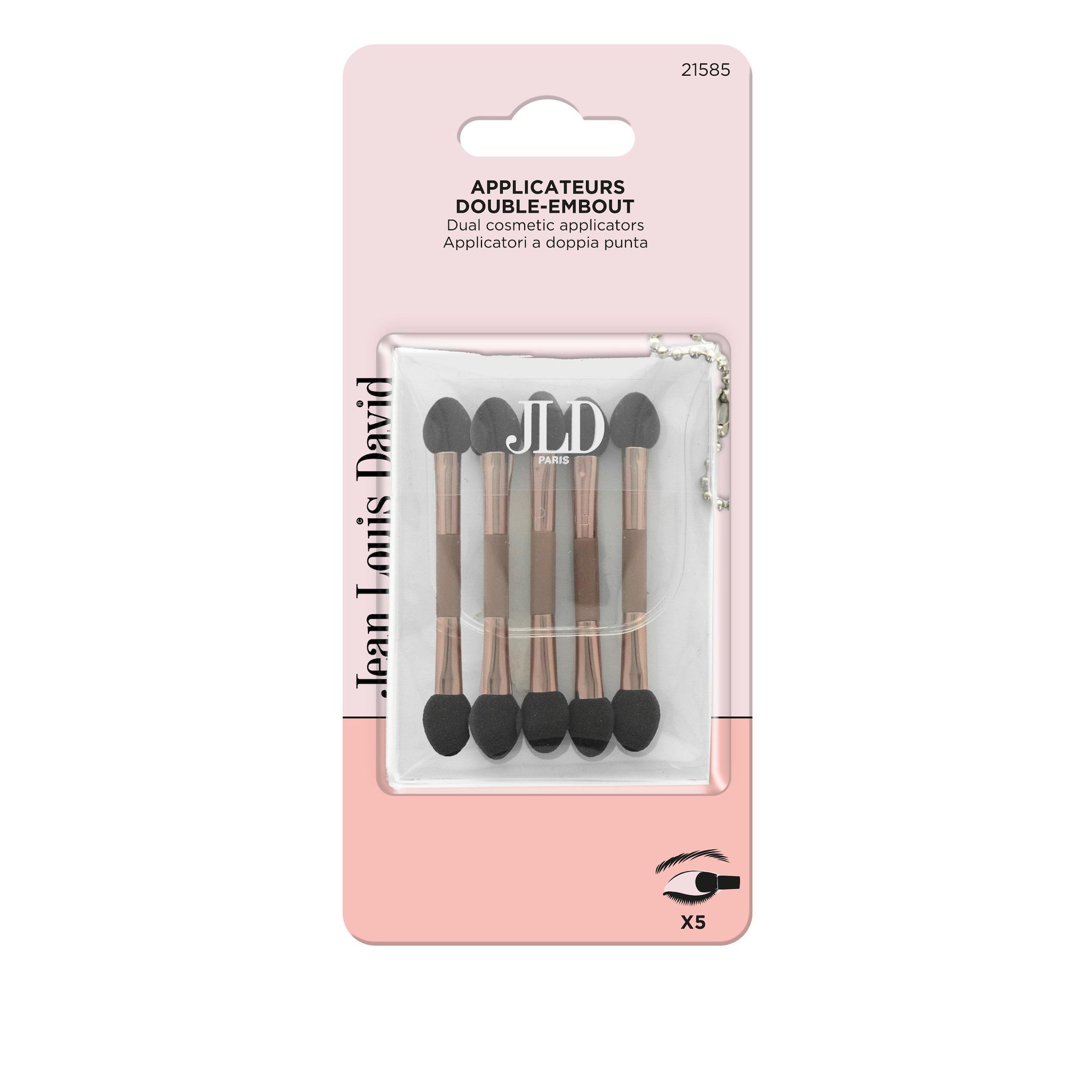 JEAN LOUIS DAVID Applicateurs fards à paupières double embout 5 pièces