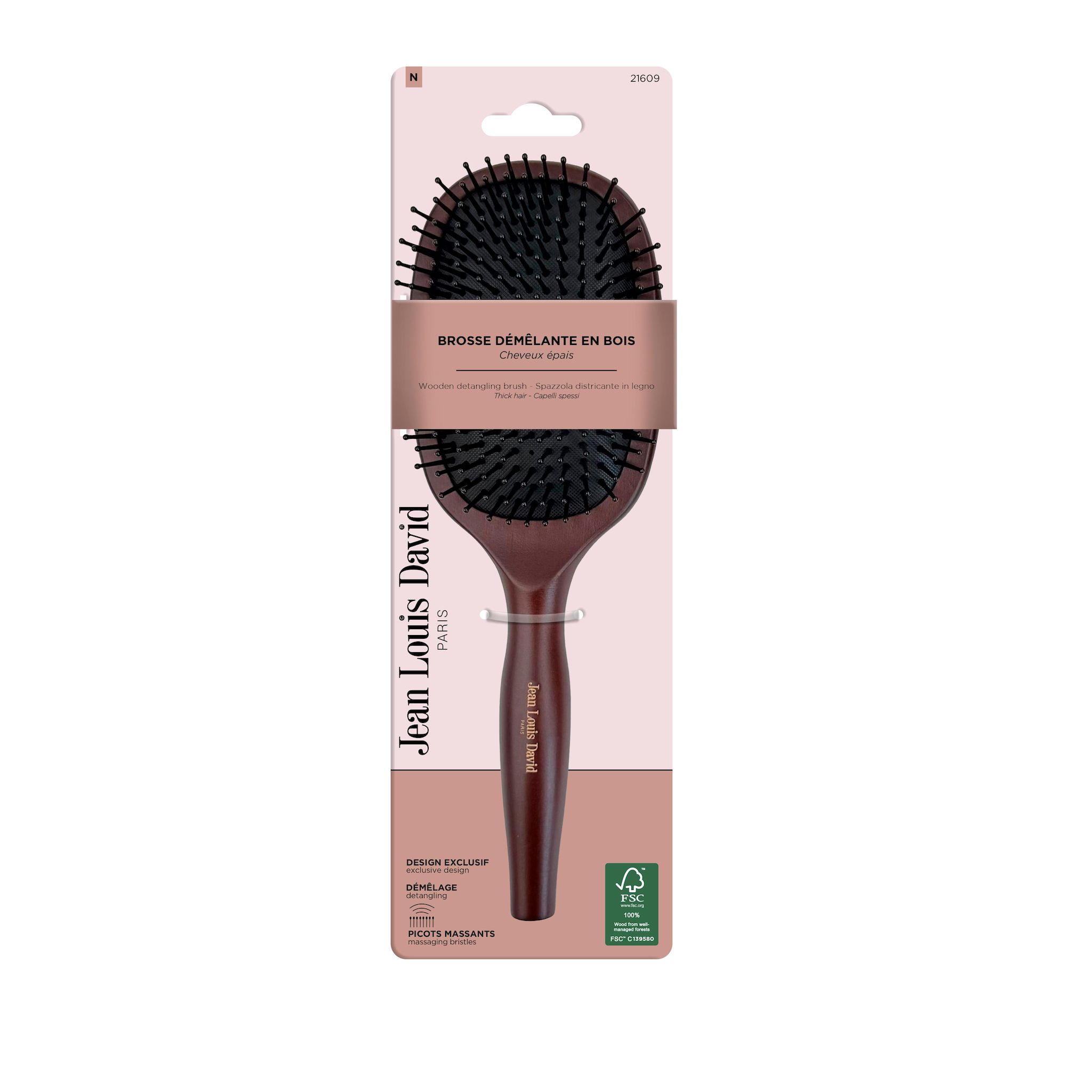 JEAN LOUIS DAVID Brosse paddle démêlante bois 1 pièce