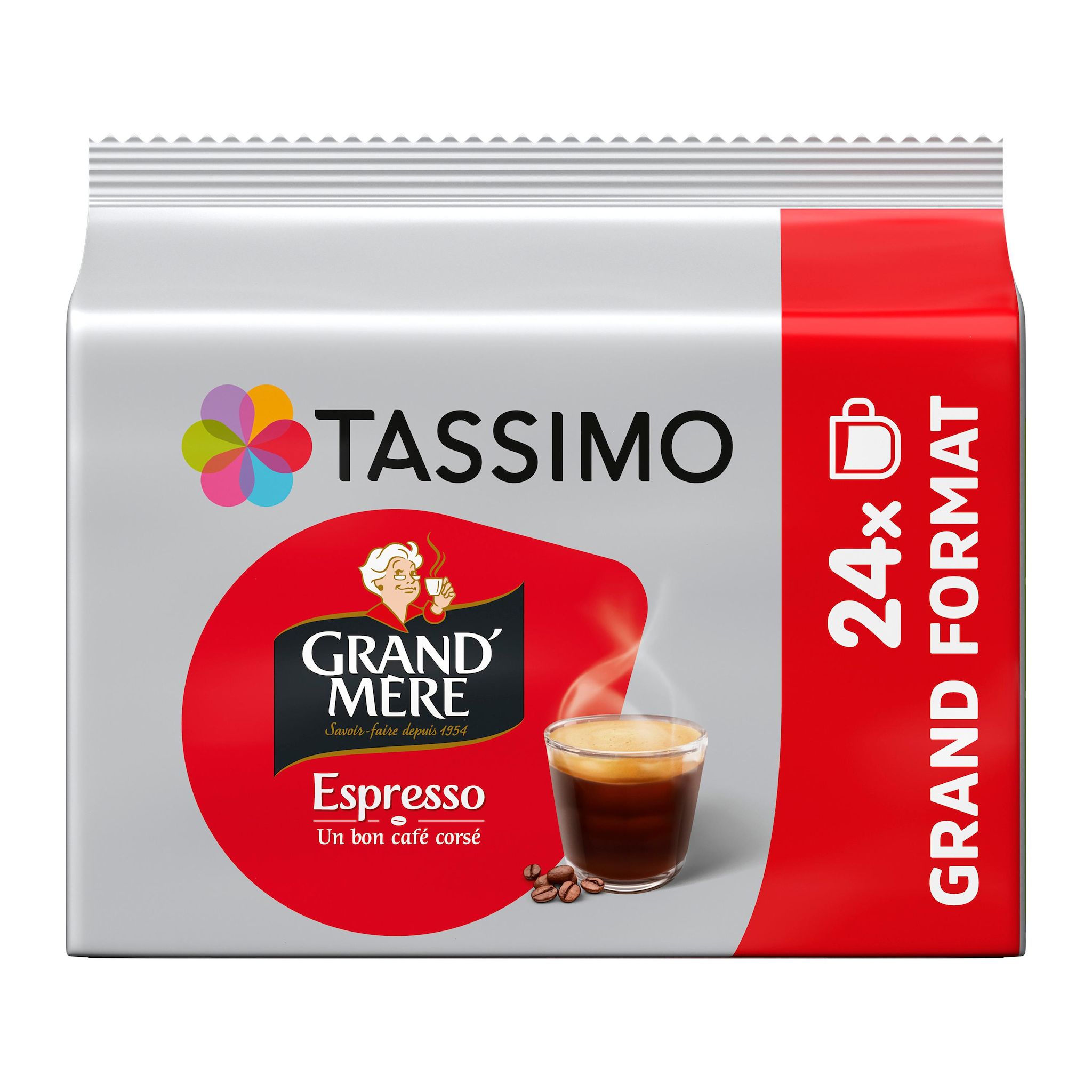 TASSIMO Dosette de café Expresso Grand'Mère 24 dosettes 156g