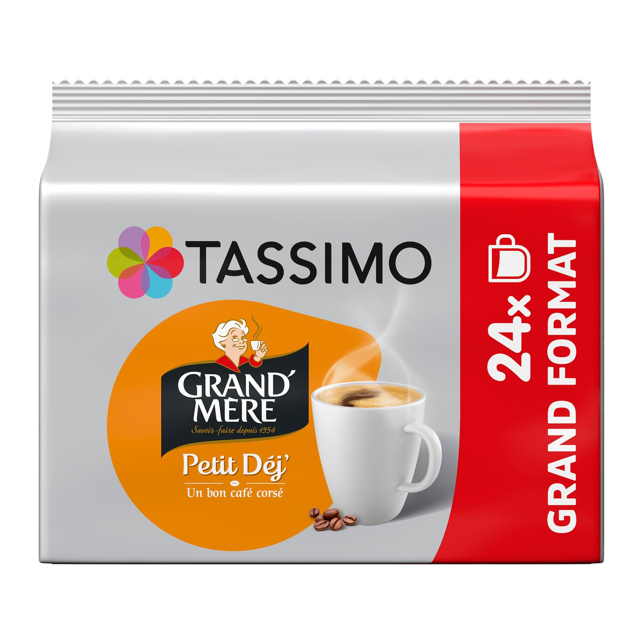TASSIMO Dosette de café Petit Déj Grand'Mère 24 dosettes 200g