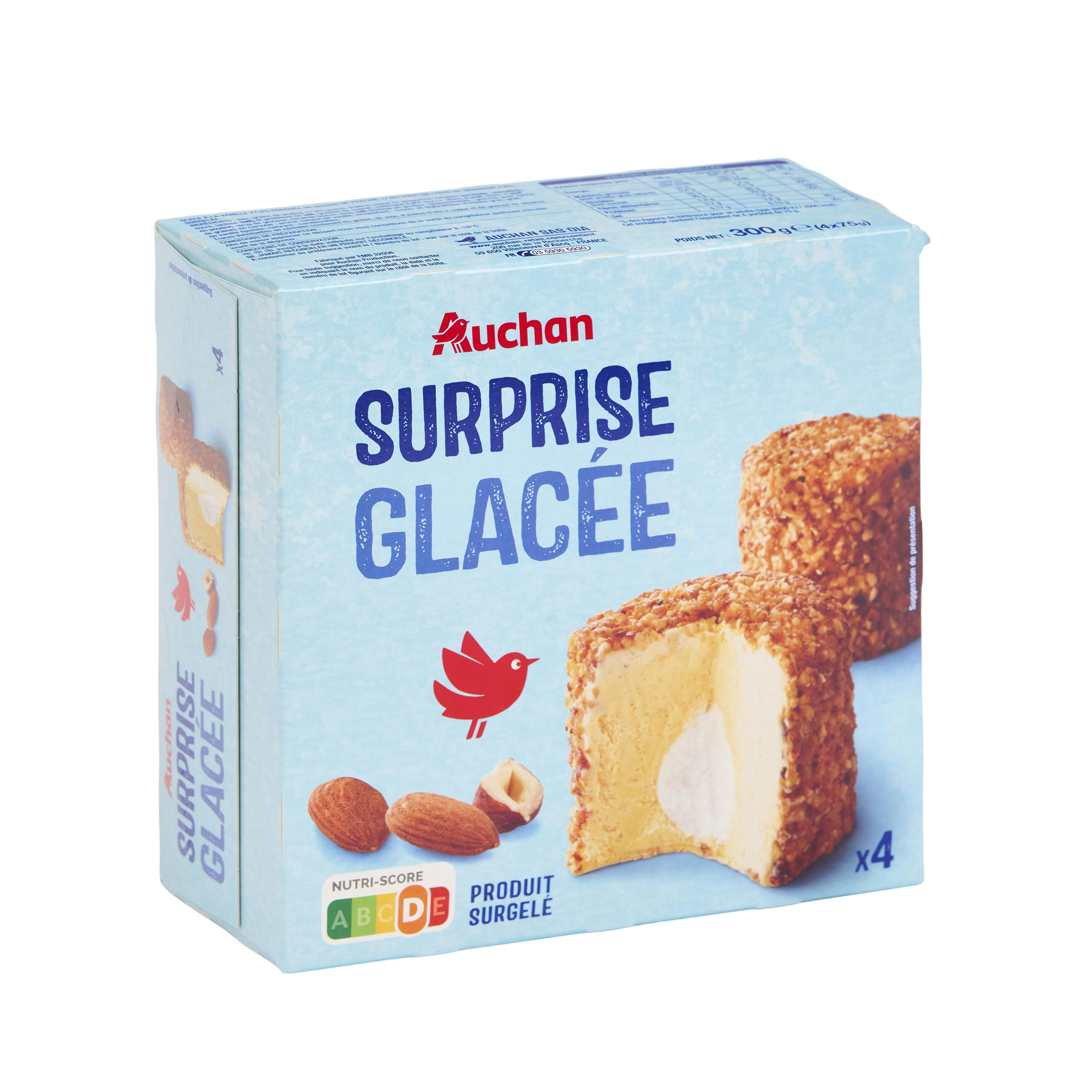 Voir la diapositive 2 : AUCHAN Surprise glacée 300g