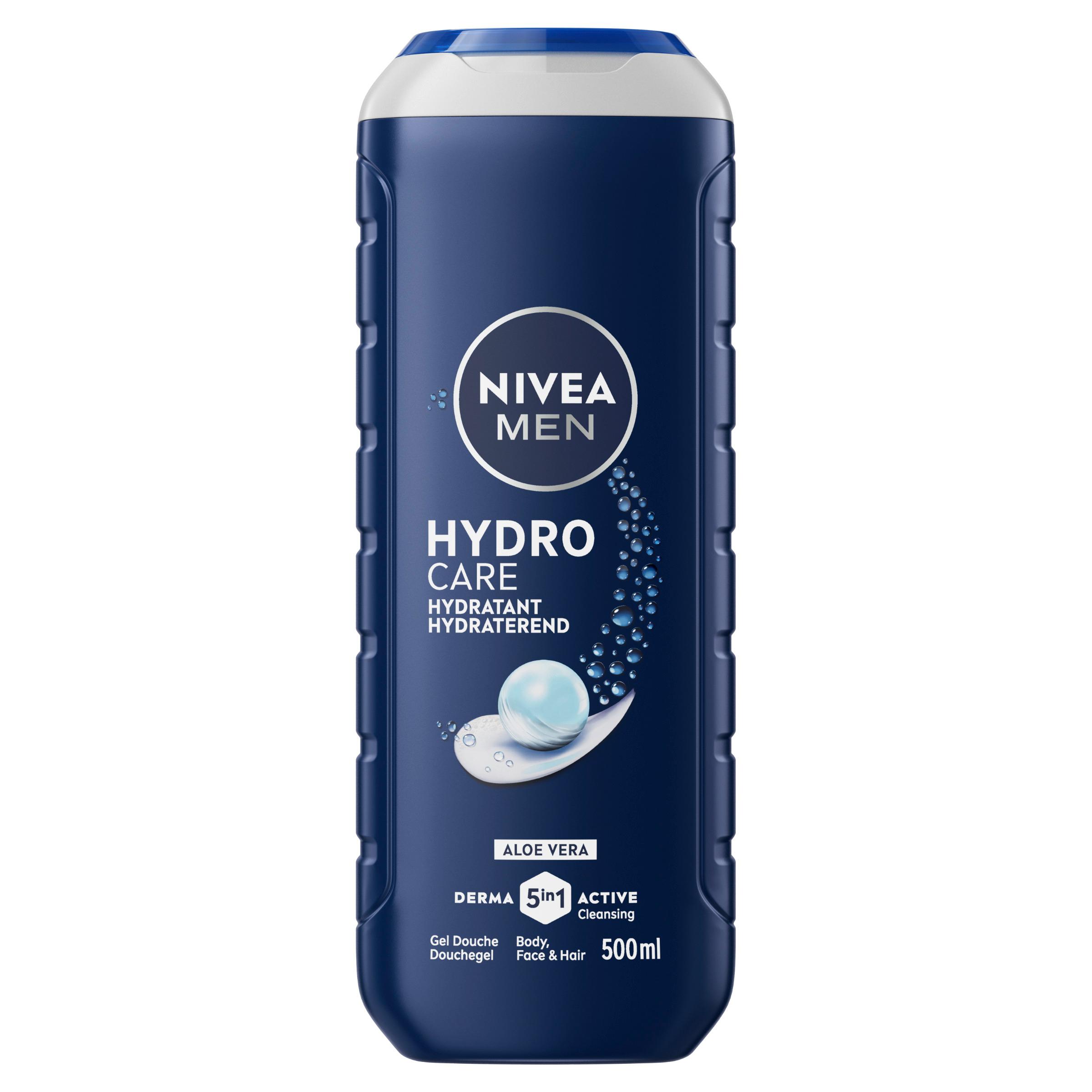 NIVEA MEN Hydro Care Gel douche 5en1 aloé véra 500ml