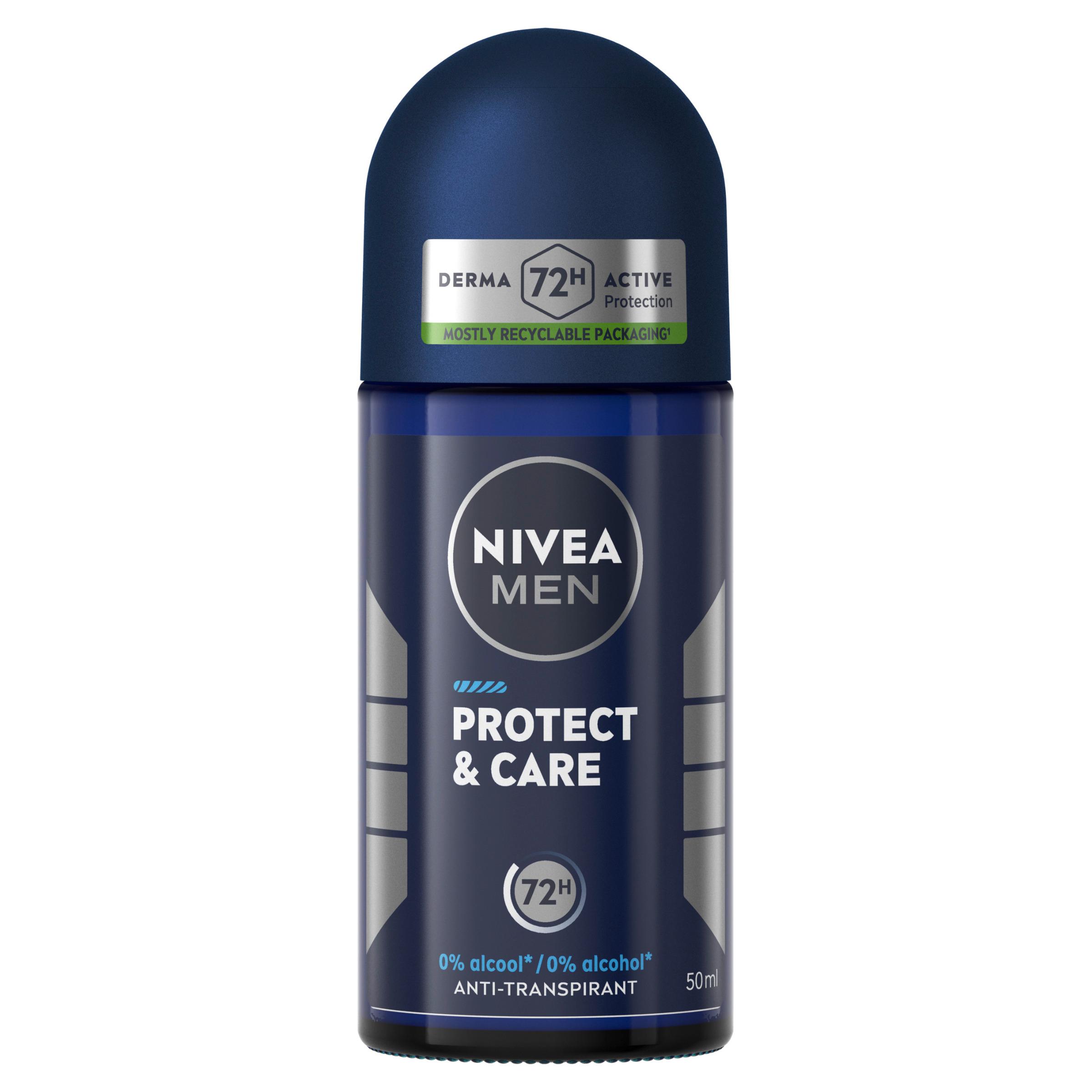 NIVEA MEN Protect & Care Déodorant bille 72H sans alcool 50ml
