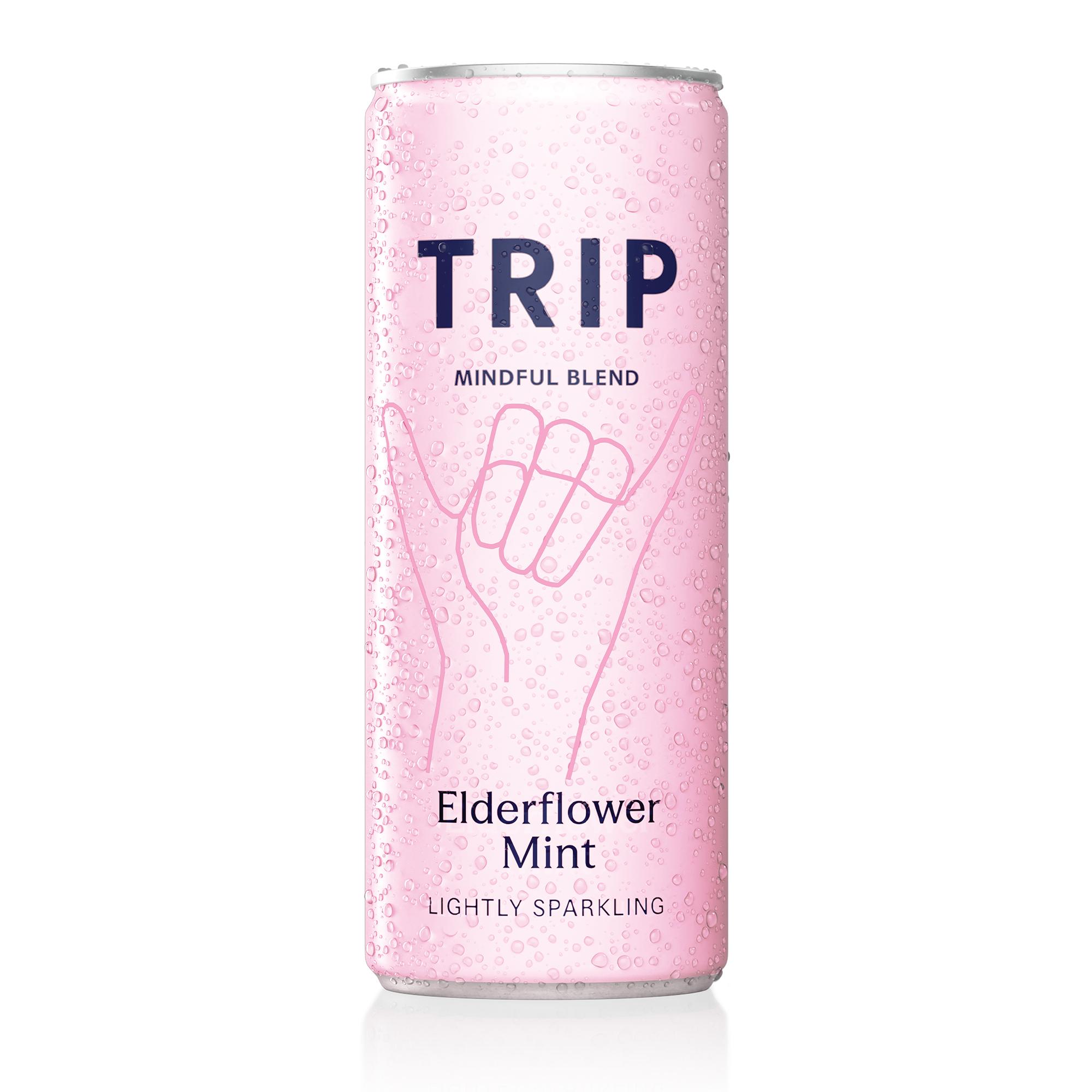 TRIP Boisson pétillante fleur de sureau menthe magnésium boîte 33cl