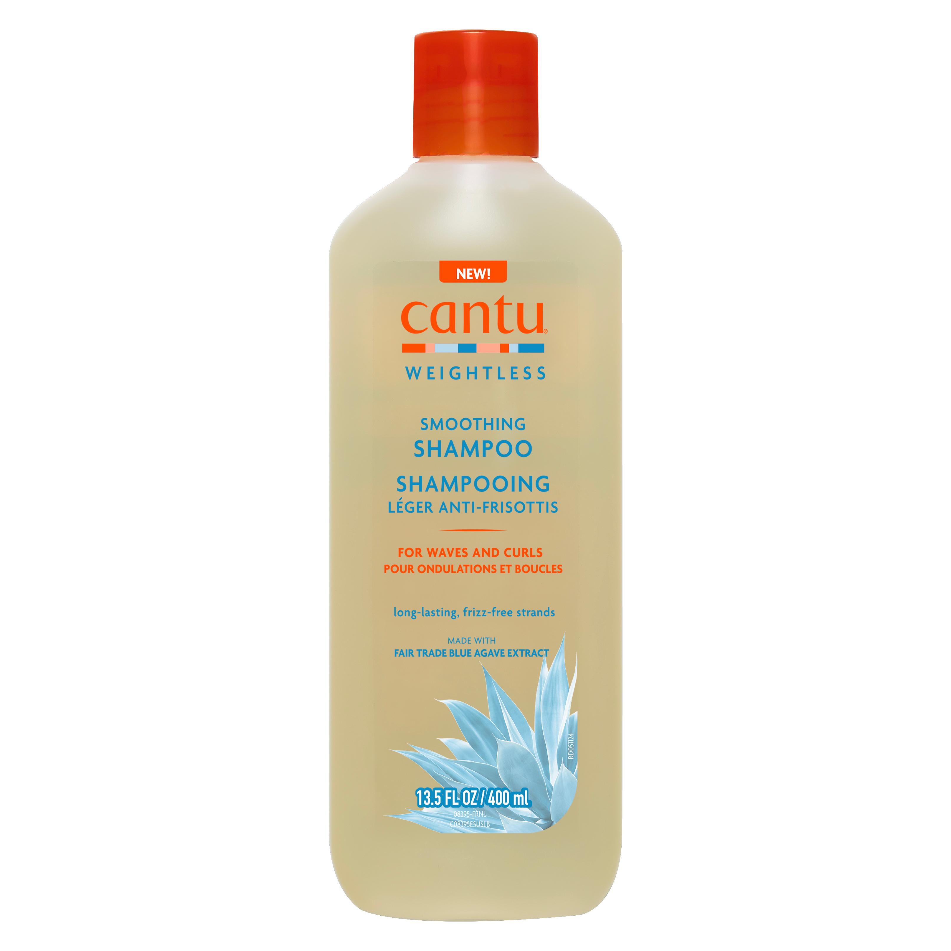 CANTU Weightless Shampoing léger anti-frisottis pour ondulations et boucles 400ml