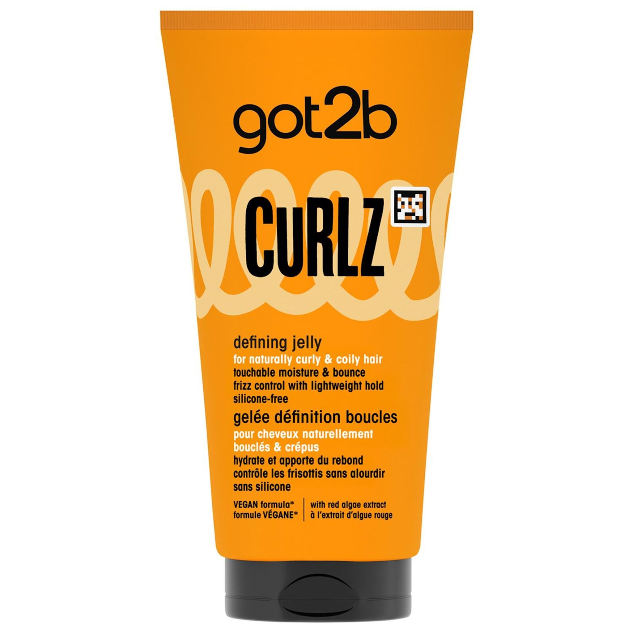 GOT2B Curlz Gelée définition boucles pour cheveux naturellement bouclés et crépus à l'extrait d'algue rouge 150ml