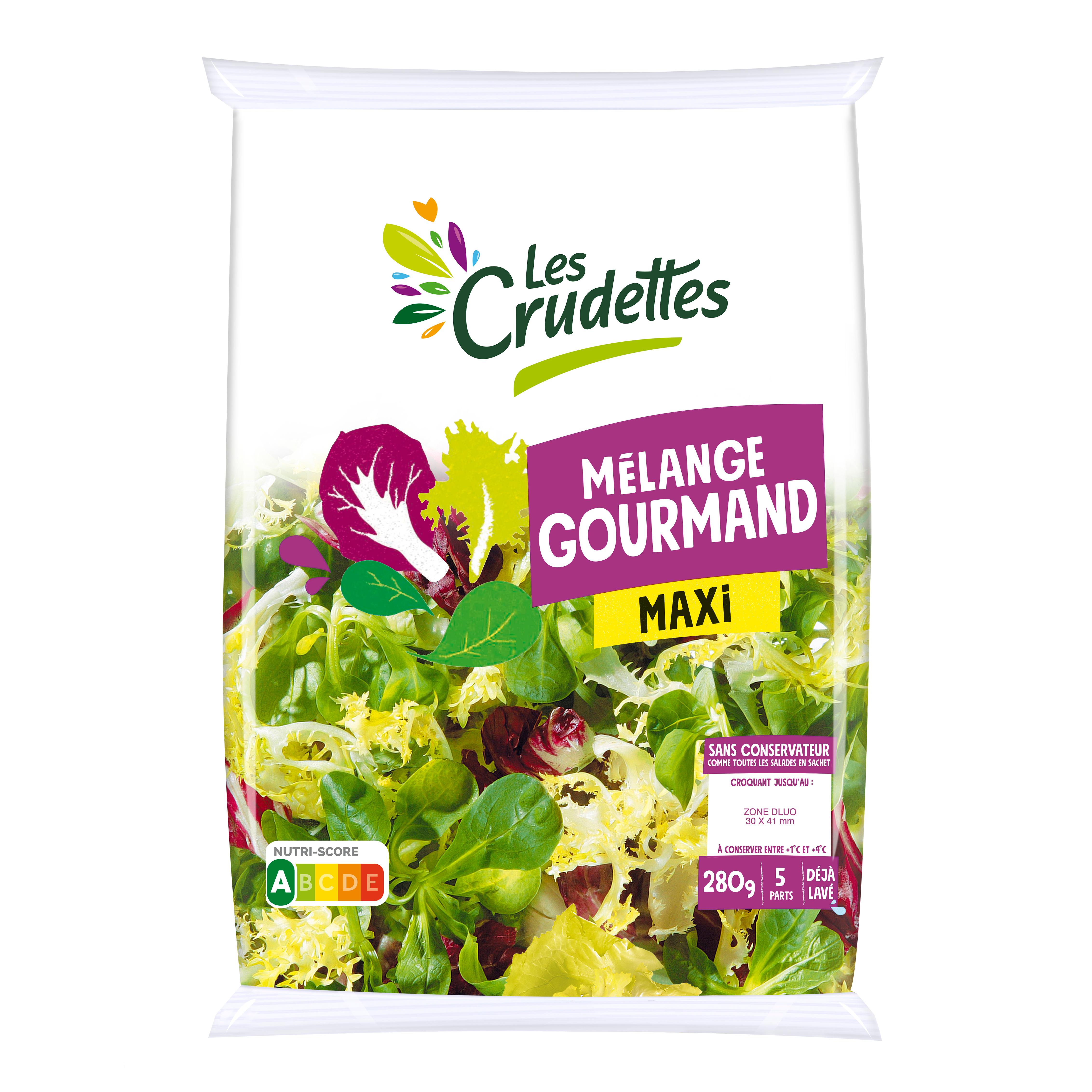 LES CRUDETTES Mélange gourmand maxi 5 parts 280g