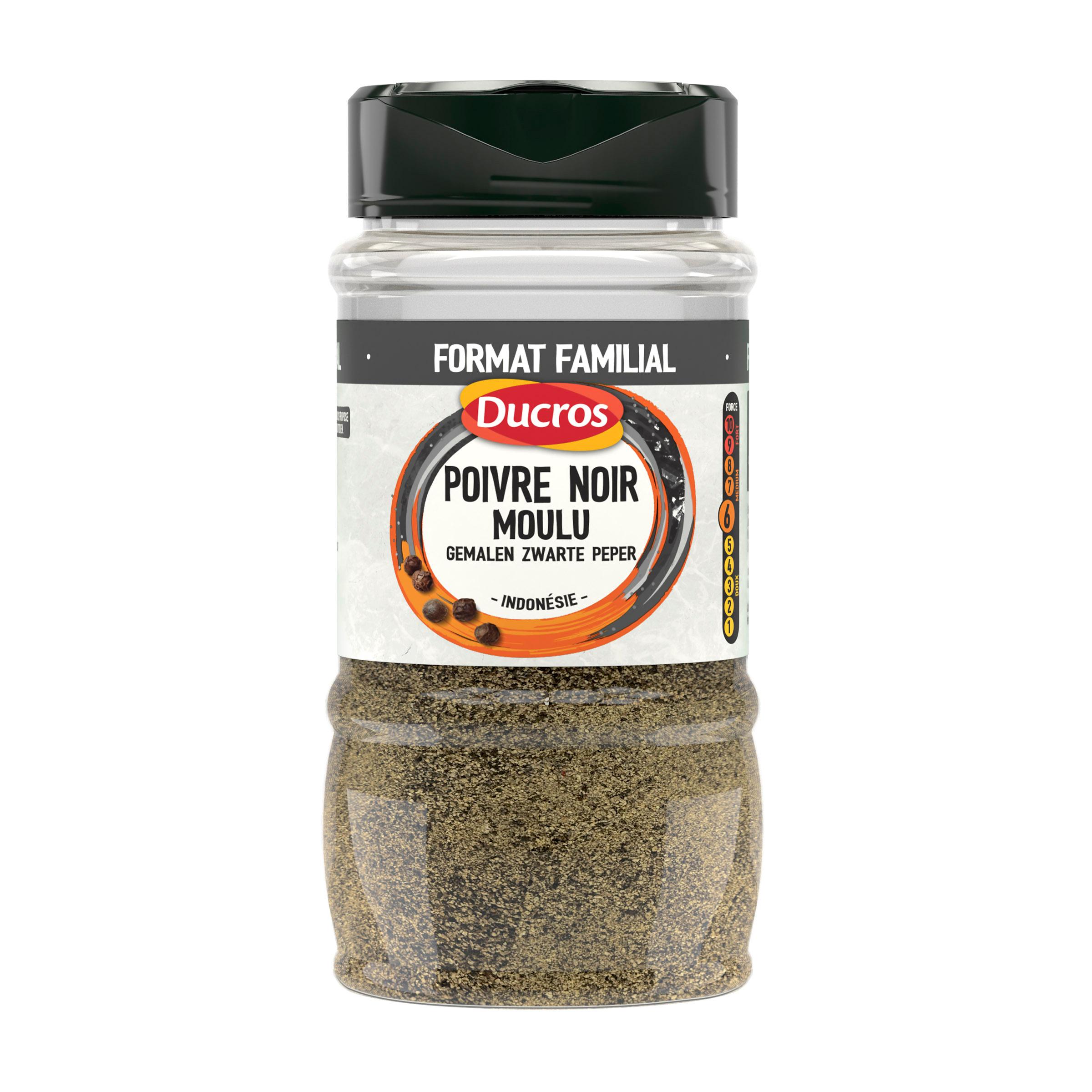 DUCROS Poivre noir moulu format familial 210g