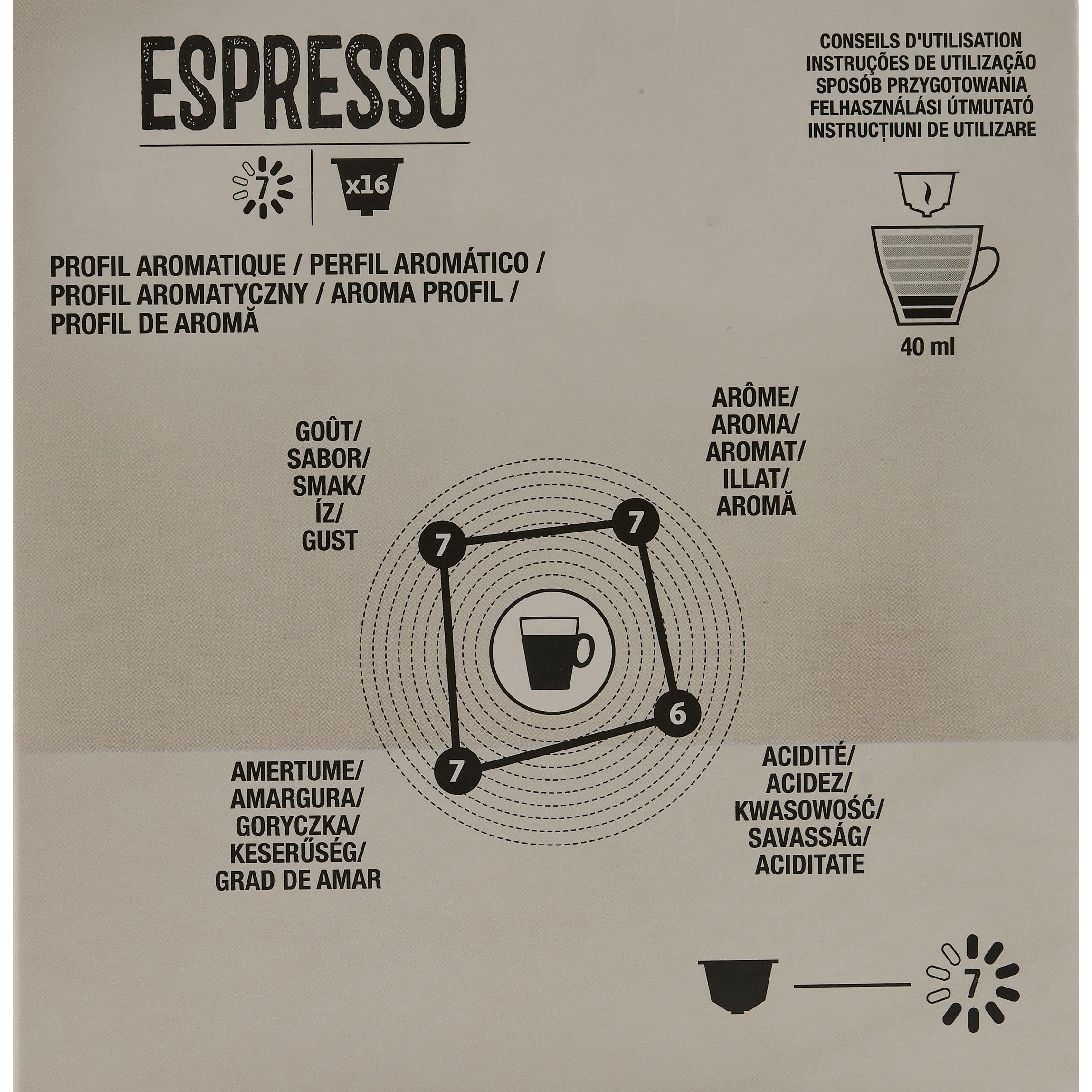 Voir la diapositive 5 : AUCHAN Capsules de café espresso compatibles Dolce Gusto 16 capsules 92g