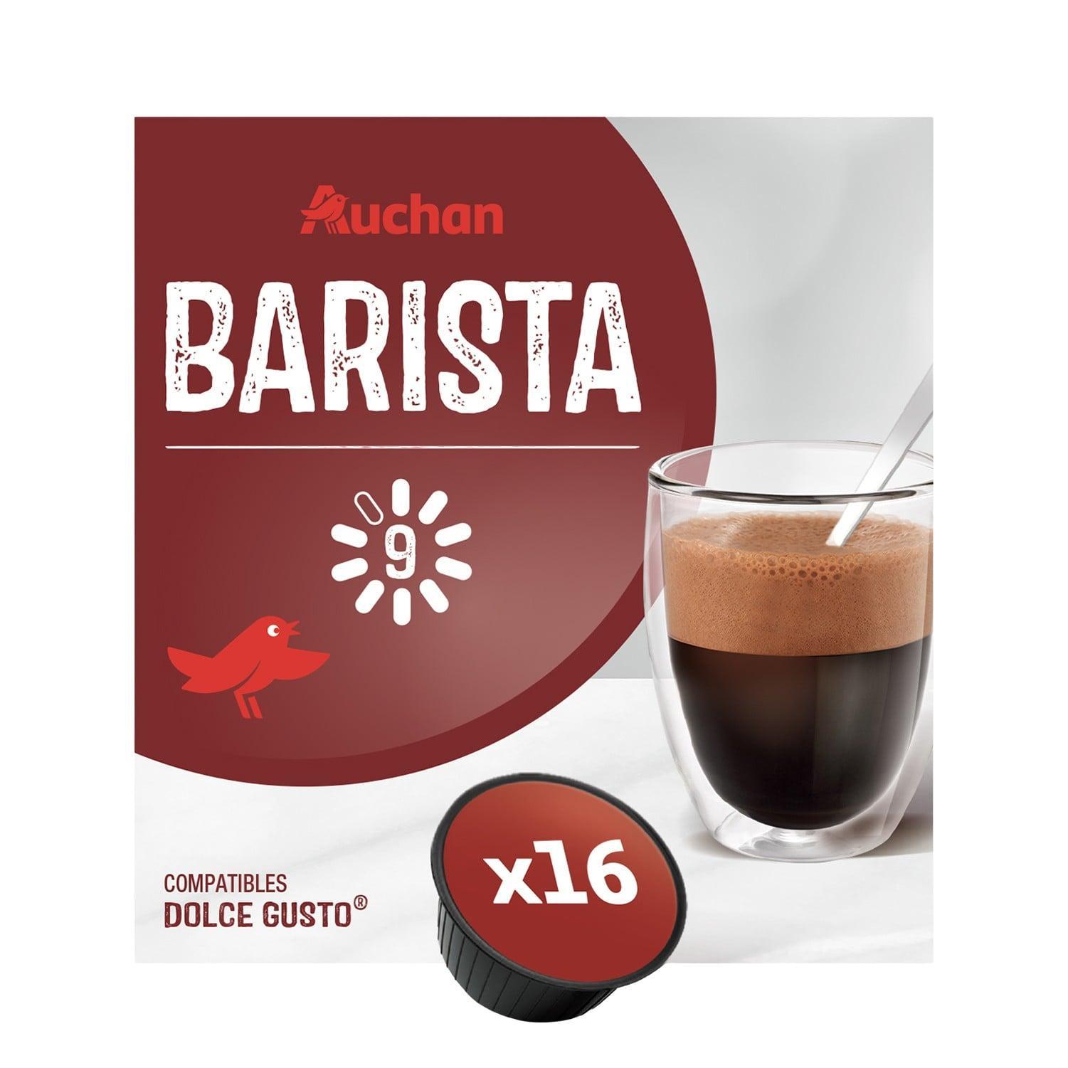 AUCHAN Barista capsules de café compatibles Dolce Gusto 16 capsules 104g