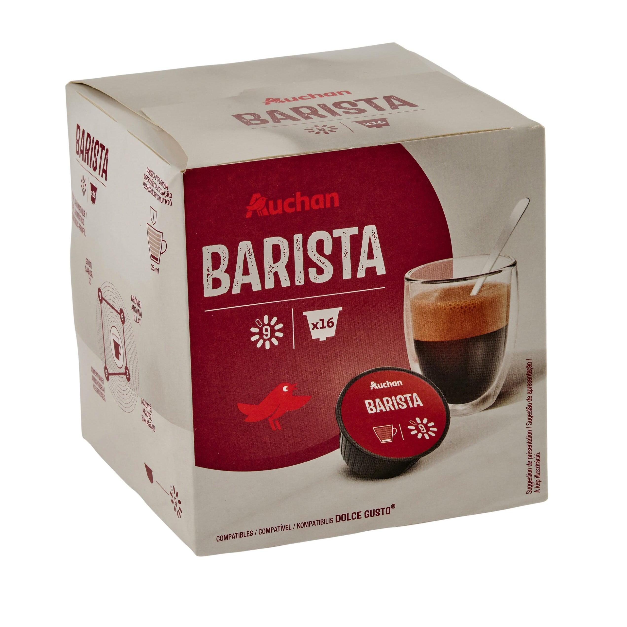 Voir la diapositive 4 : AUCHAN Barista capsules de café compatibles Dolce Gusto 16 capsules 104g
