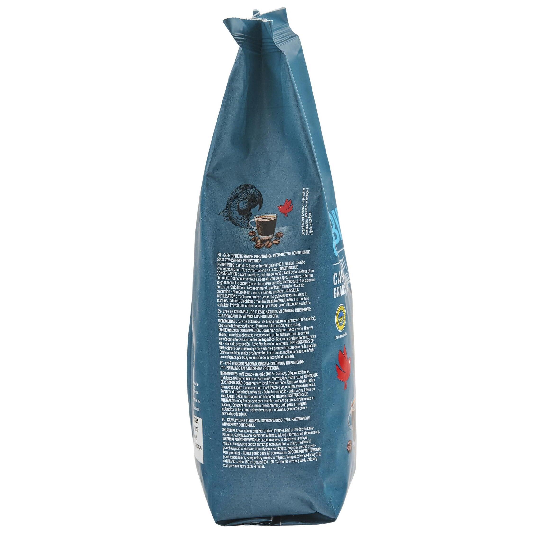 Voir la diapositive 2 : AUCHAN Café en grains pur arabica origine Colombie 500g