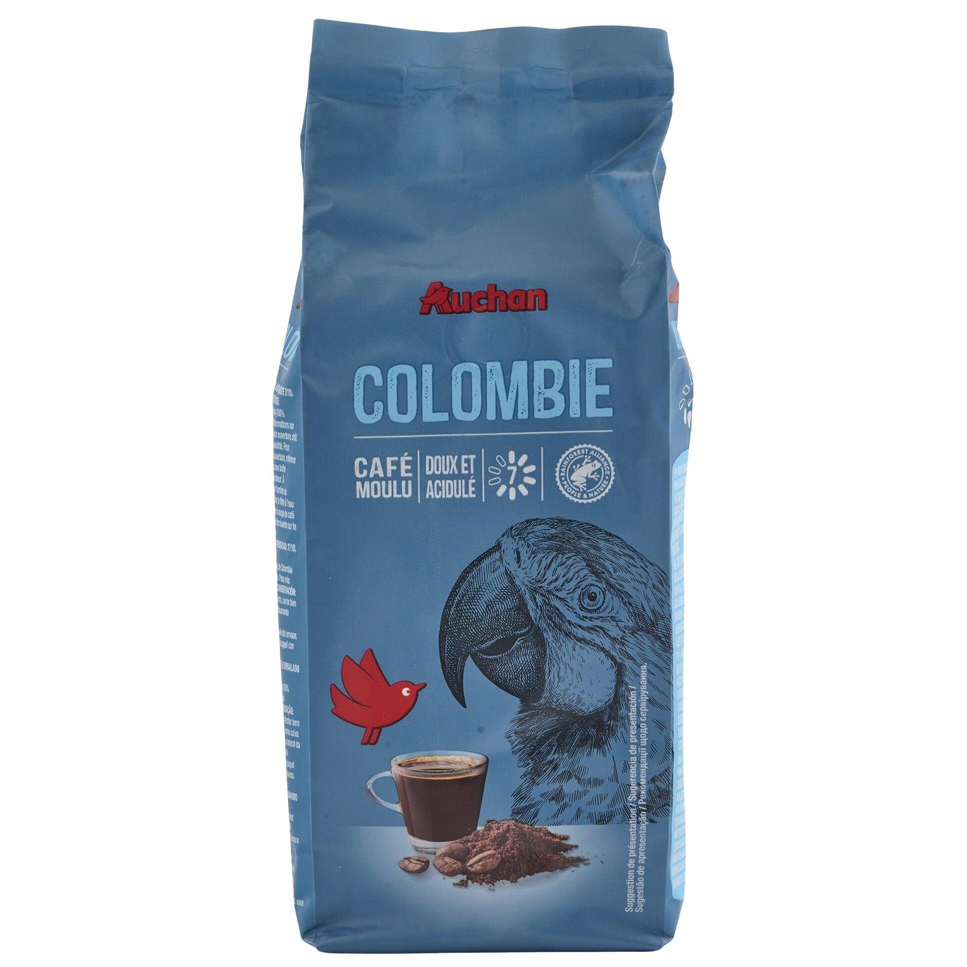 AUCHAN Café moulu arabica Colombie 250g