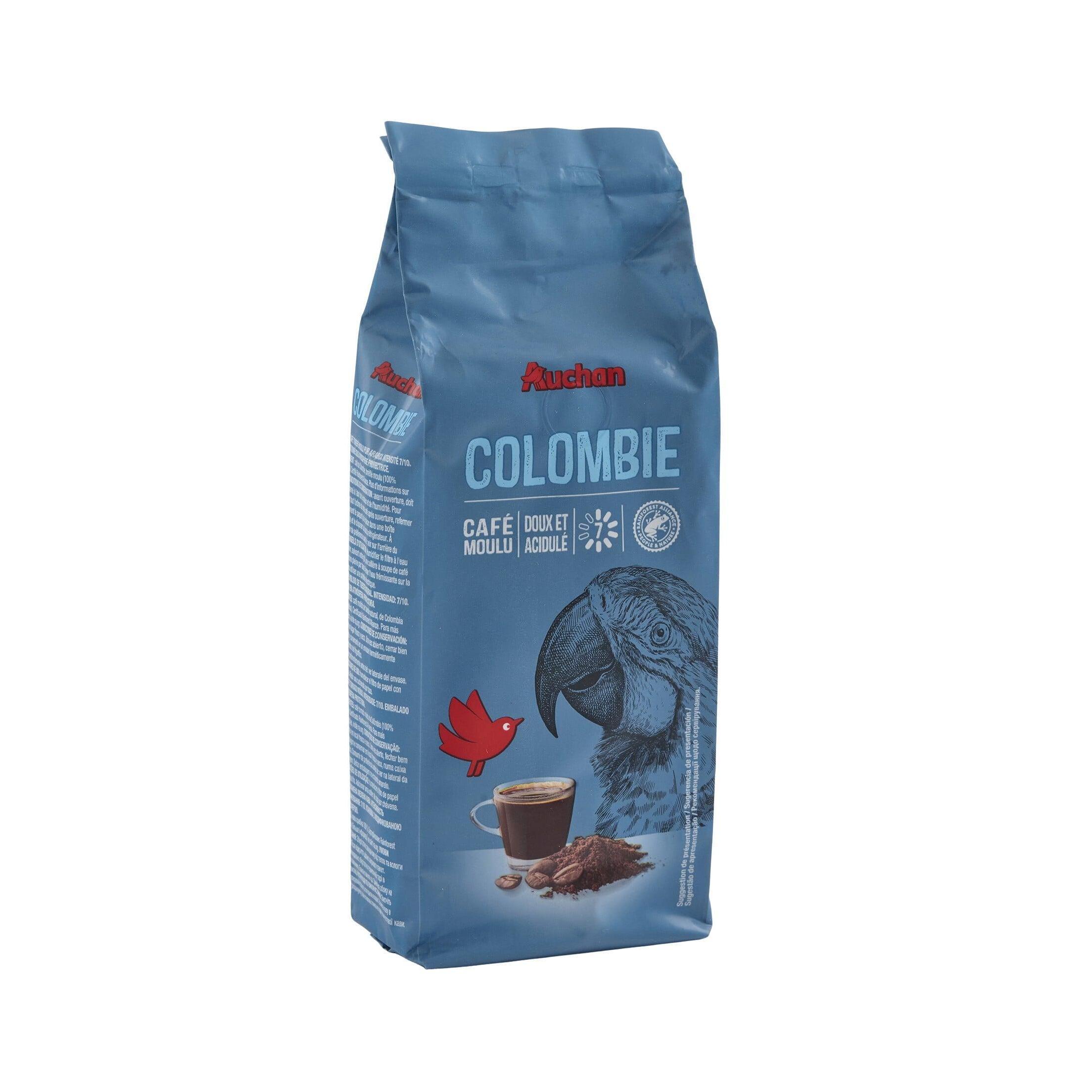 Voir la diapositive 3 : AUCHAN Café moulu arabica Colombie 250g