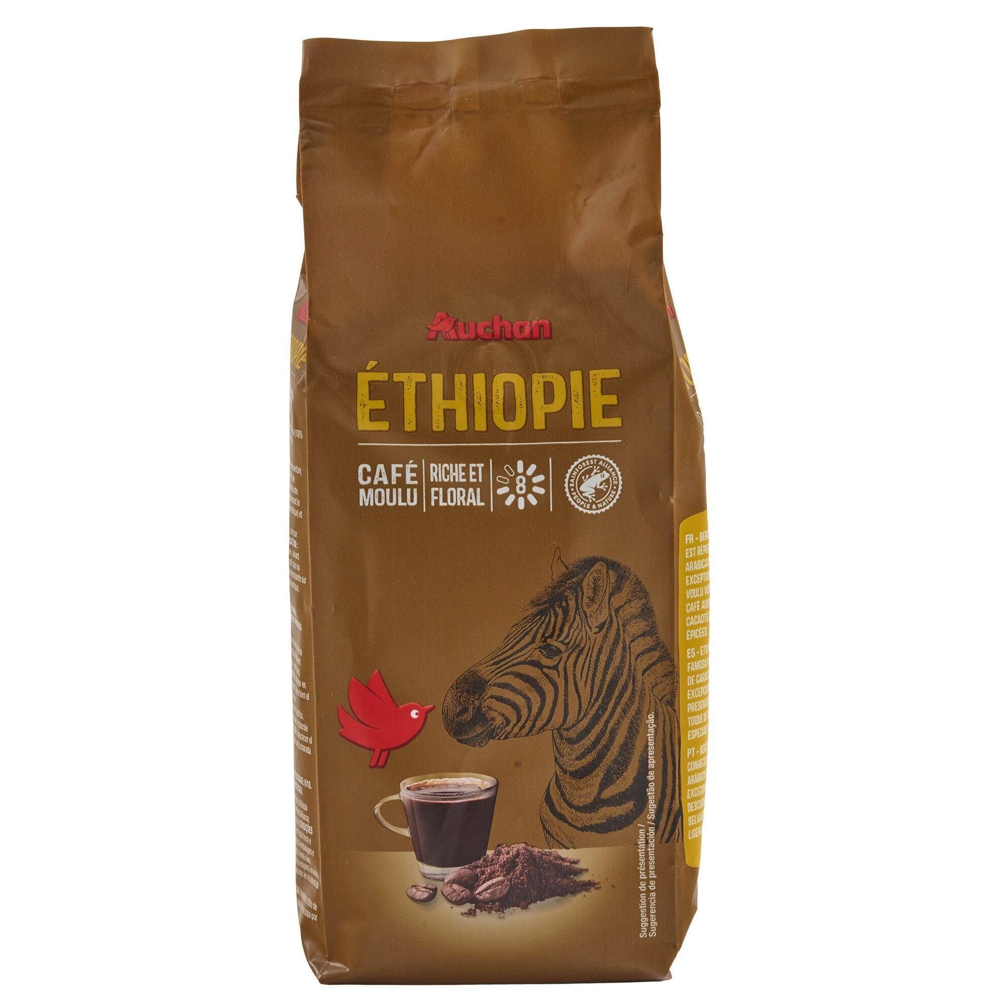 AUCHAN Café moulu Éthiopie 250g