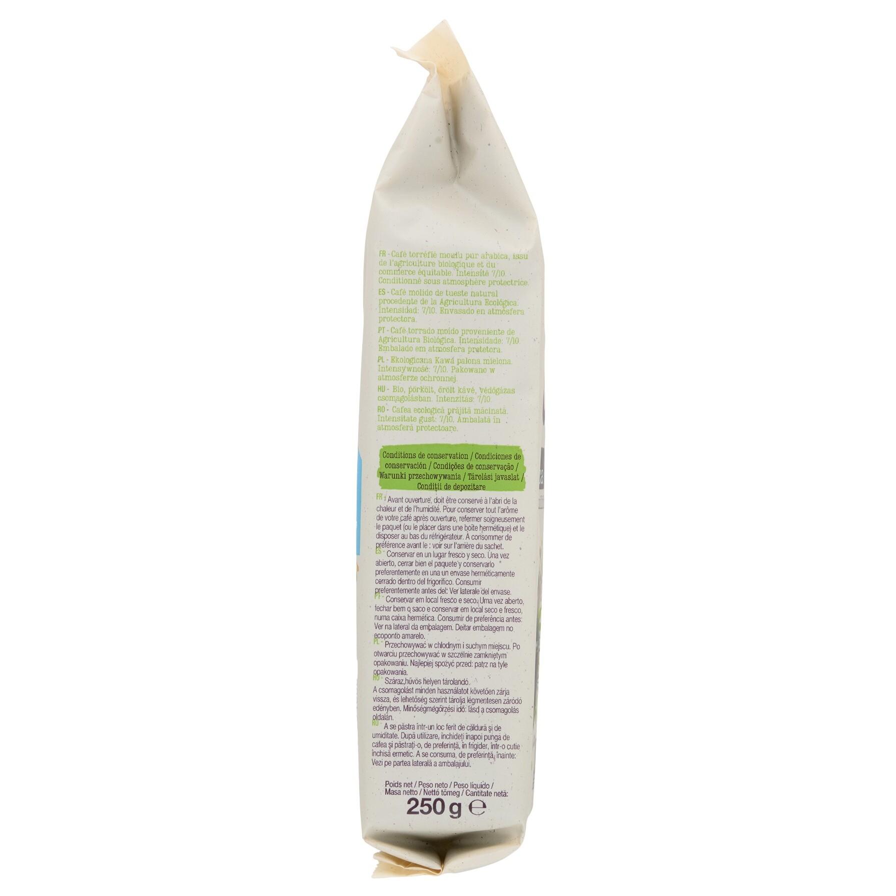Voir la diapositive 3 : AUCHAN BIO Café moulu 100% arabica 250g