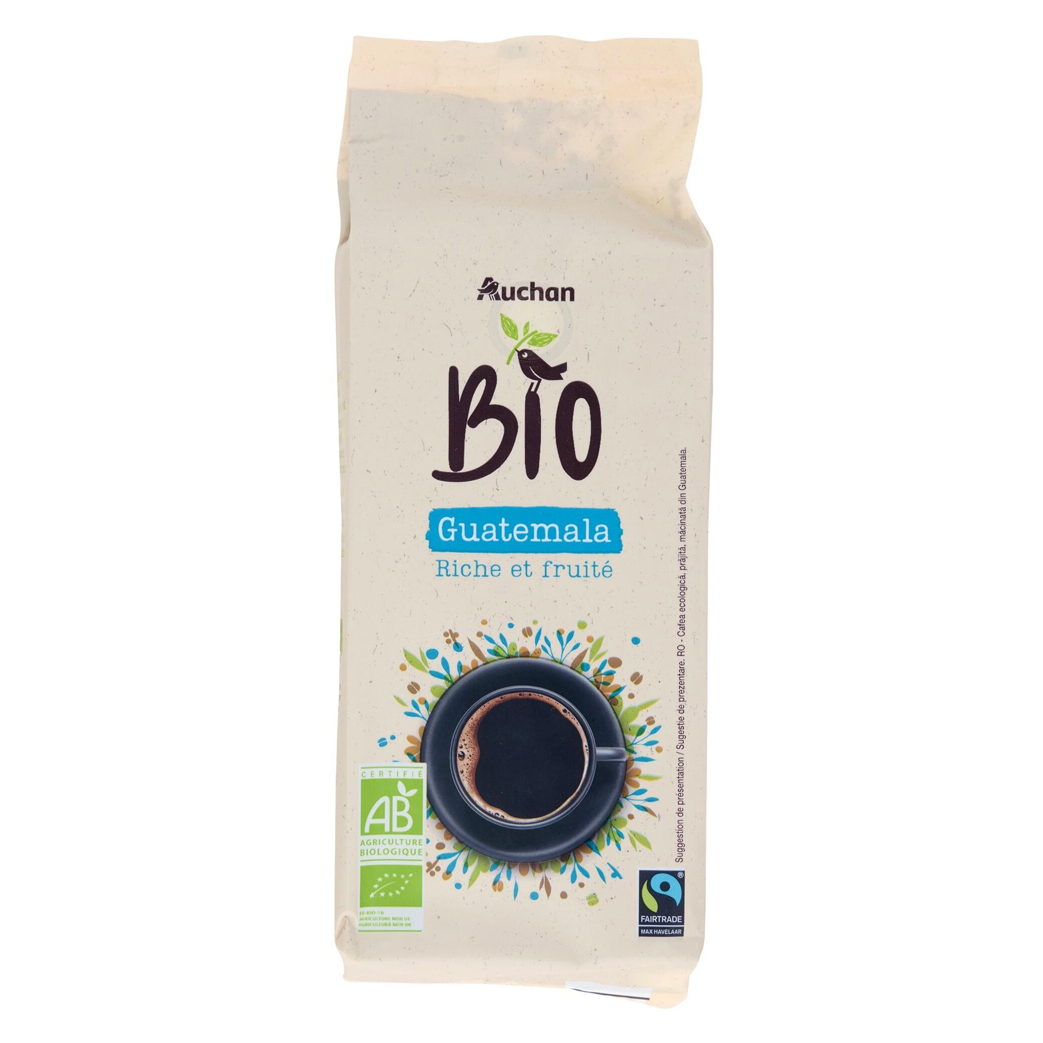 AUCHAN BIO Café moulu arabica Guatemala 250g