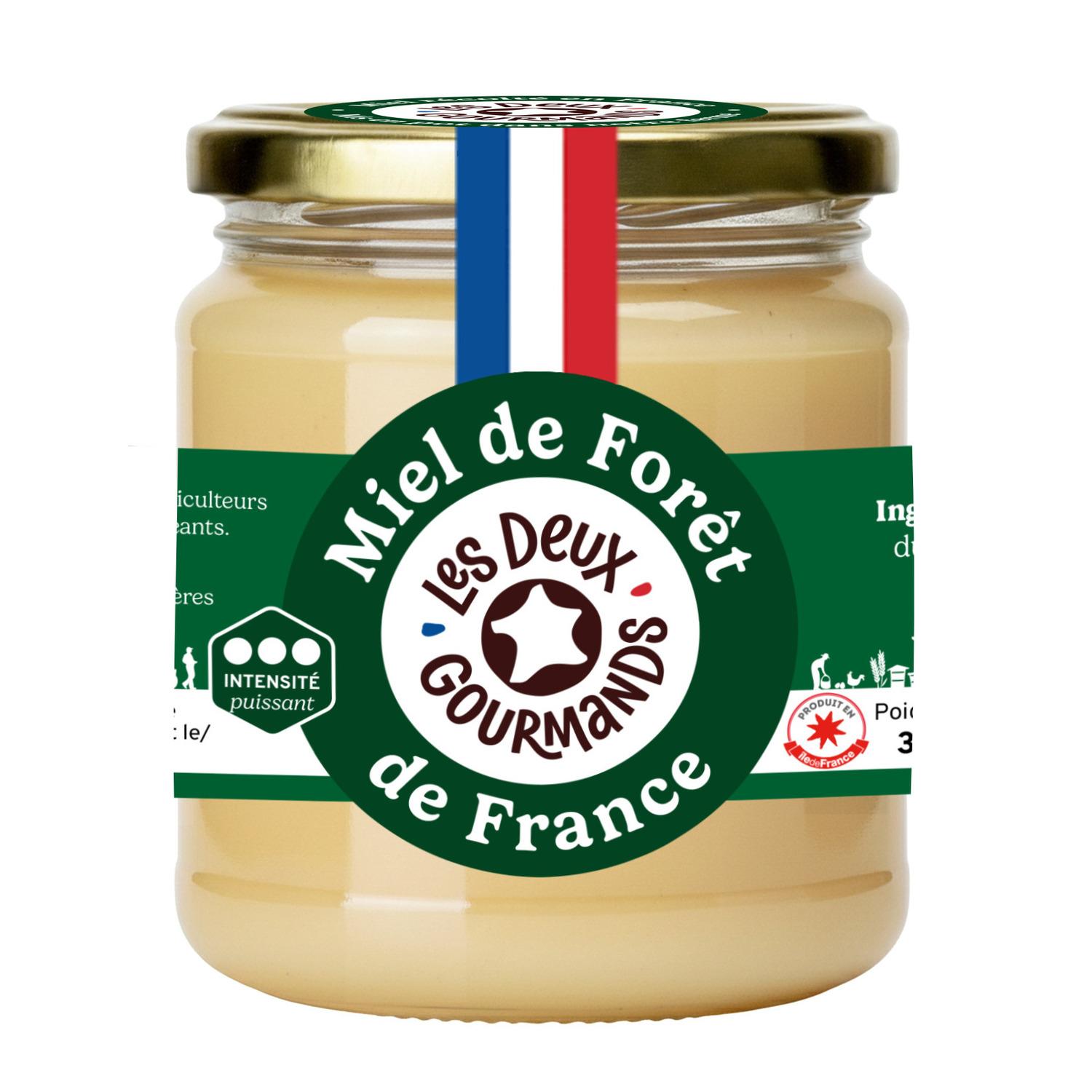 LES DEUX GOURMANDS Miel de forêt de France 350g