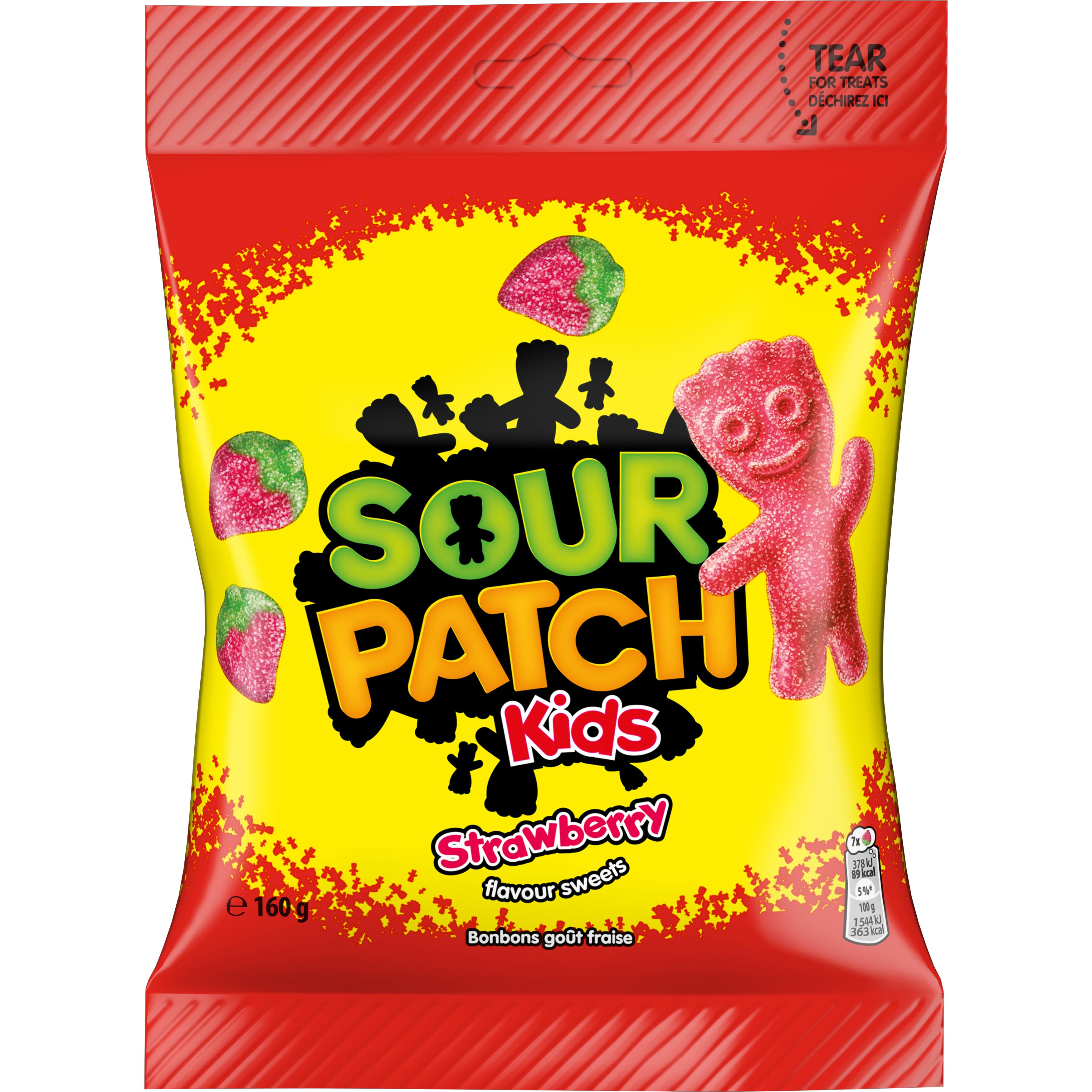 SOUR PATCH KIDS Bonbons acidulés goût fraise 160g