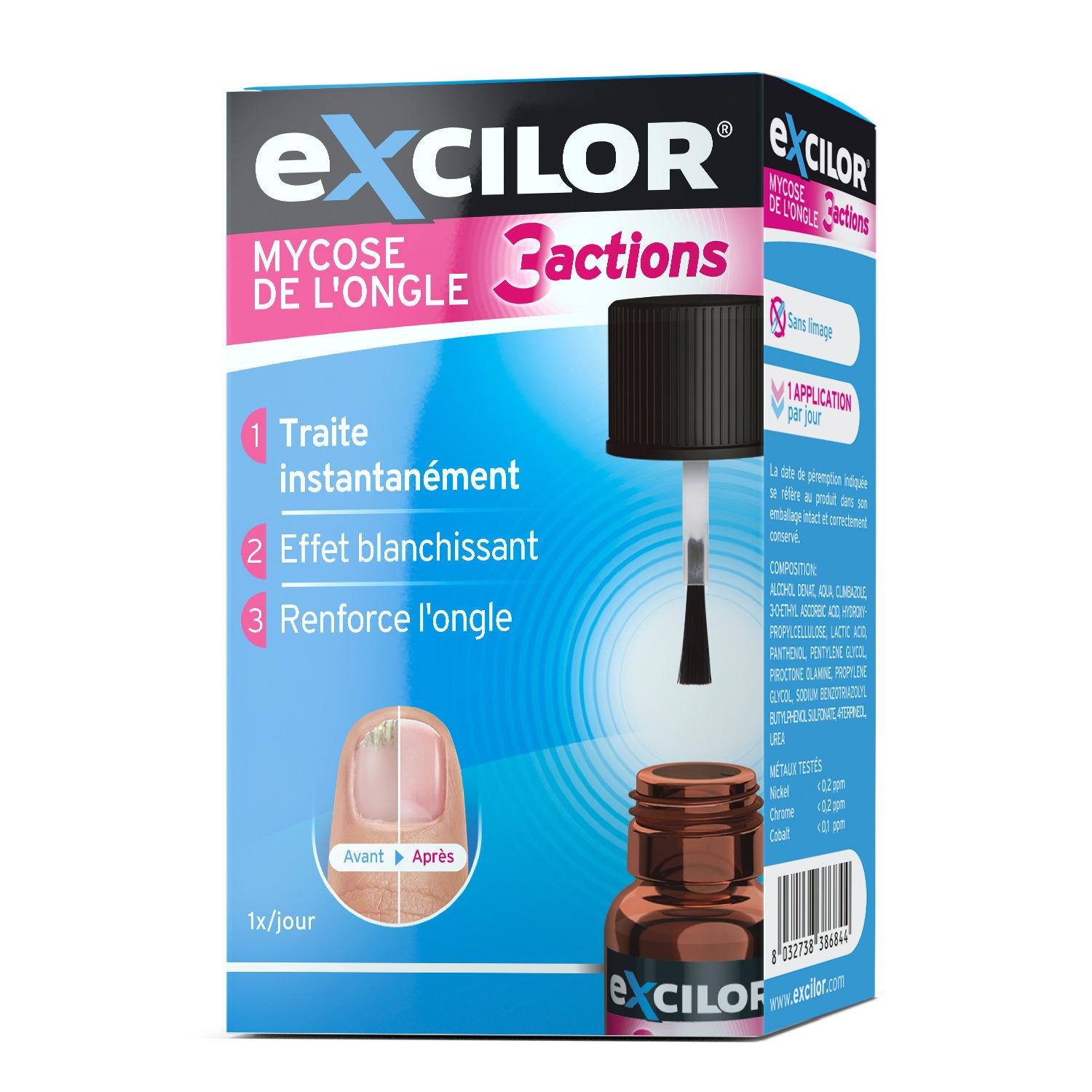EXCILOR Traitement triple action mycose de l'ongle 40g