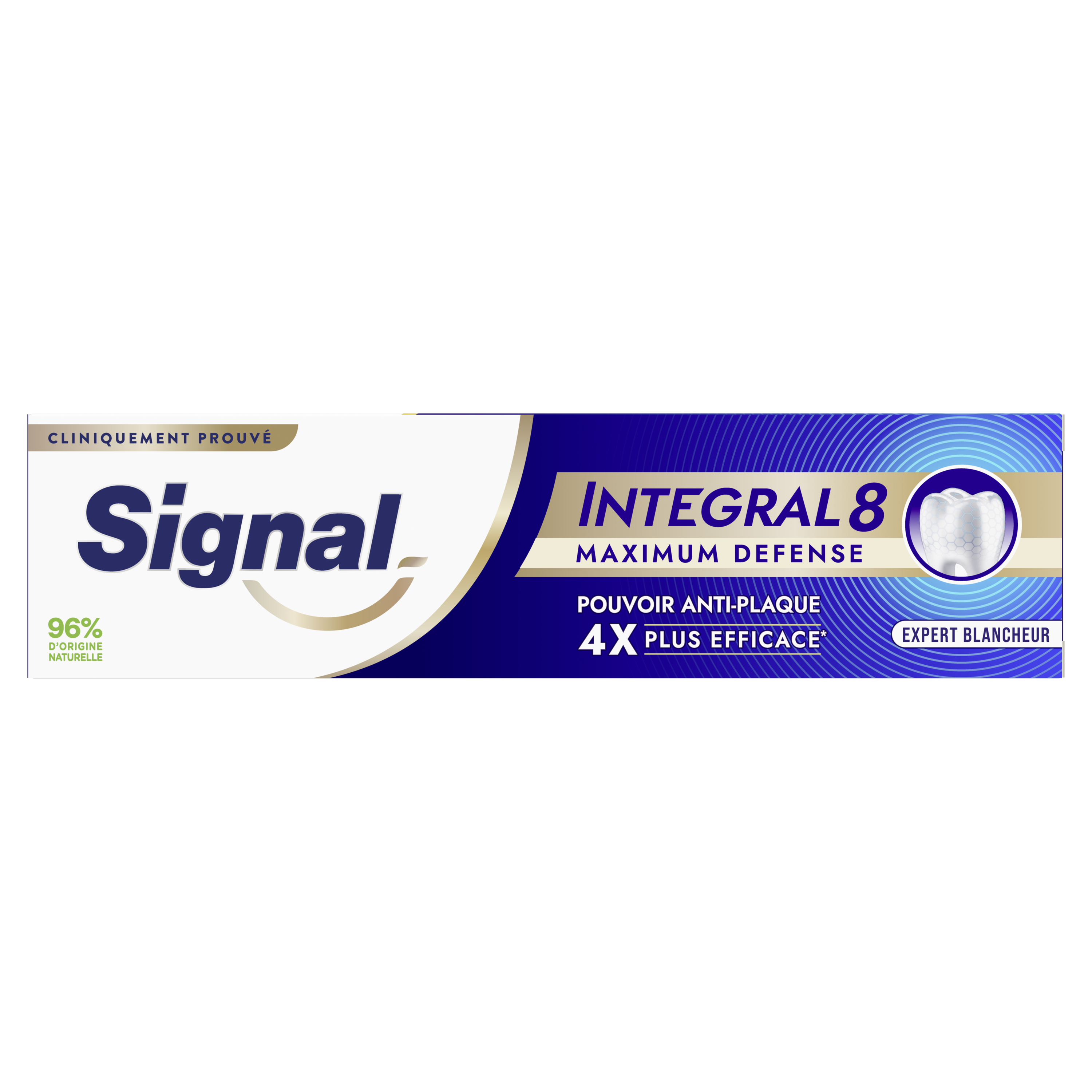SIGNAL Intégral 8 Dentifrice maximum défense pouvoir anti plaque expert blancheur 75ml