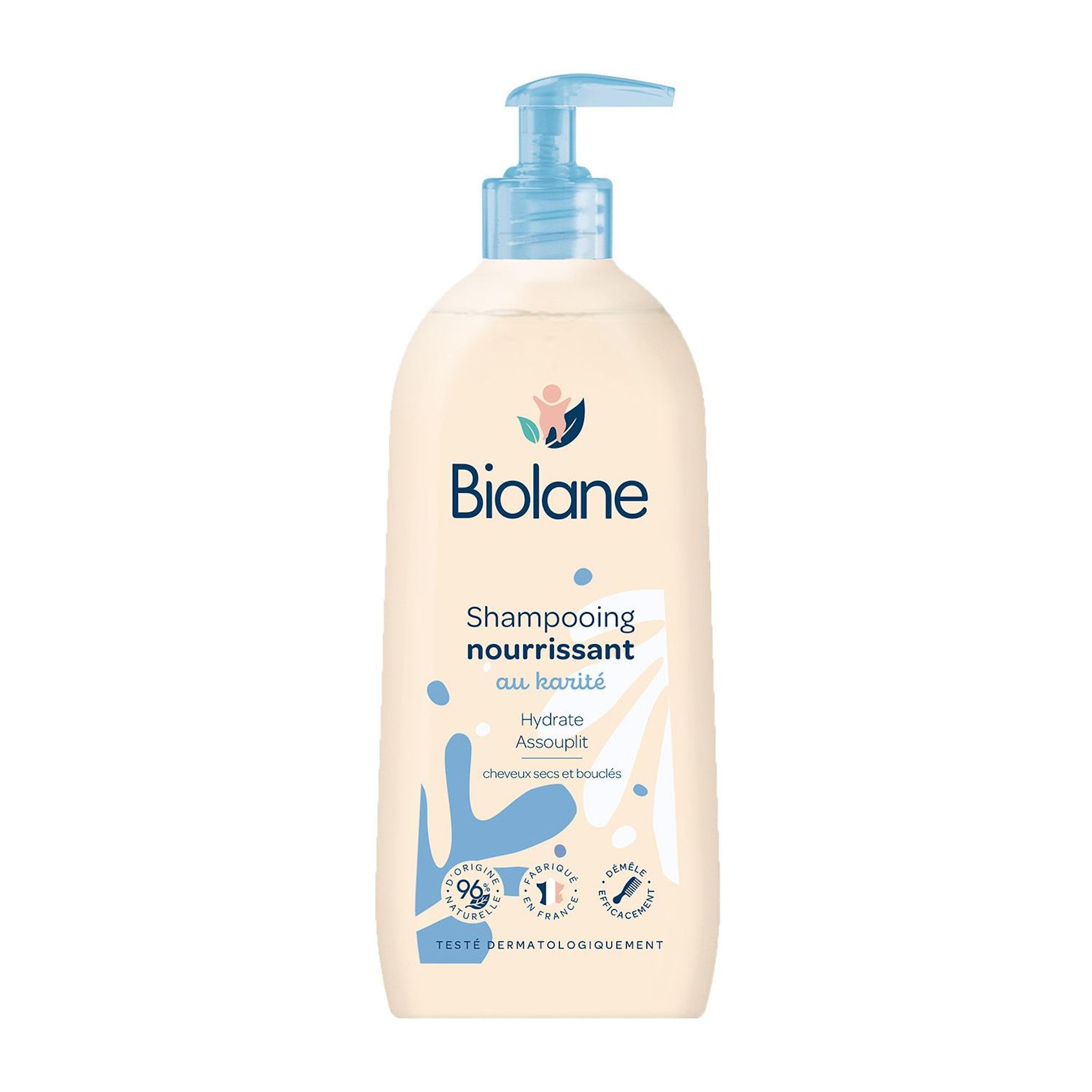 BIOLANE Shampoing nourrissant au karité cheveux secs et bouclés 350ml