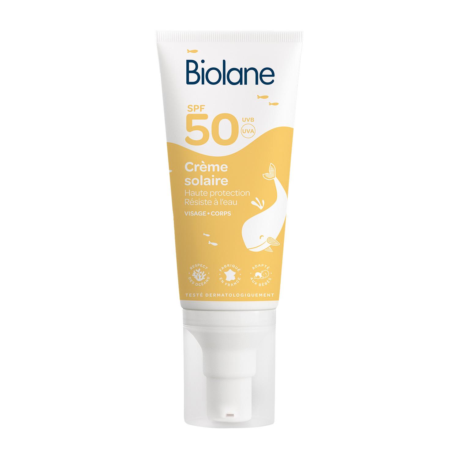 BIOLANE Crème solaire visage et corps SPF50 50ml