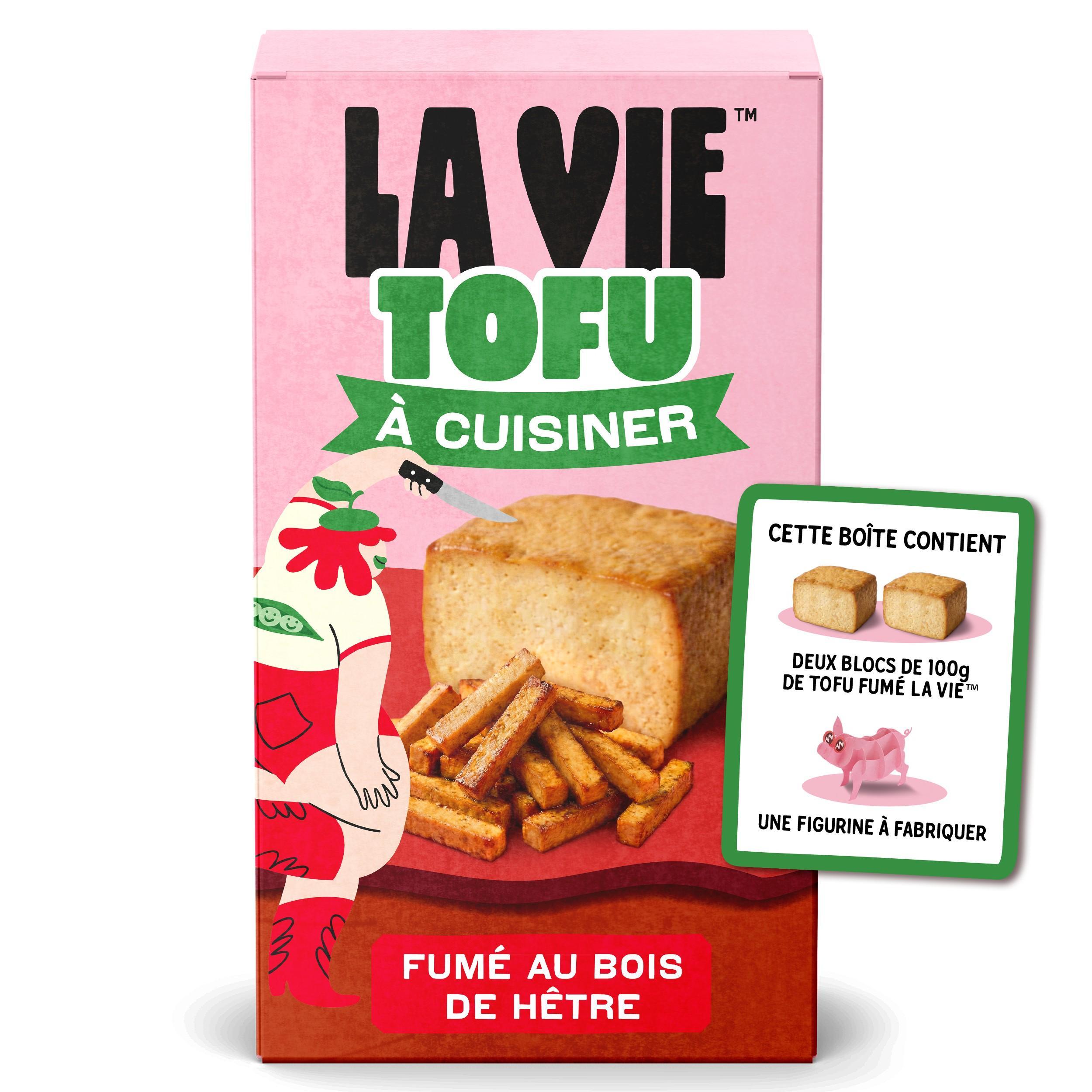 LA VIE Spécialité végétale au soja fumée au bois de hêtre 2 pièces 2x100g