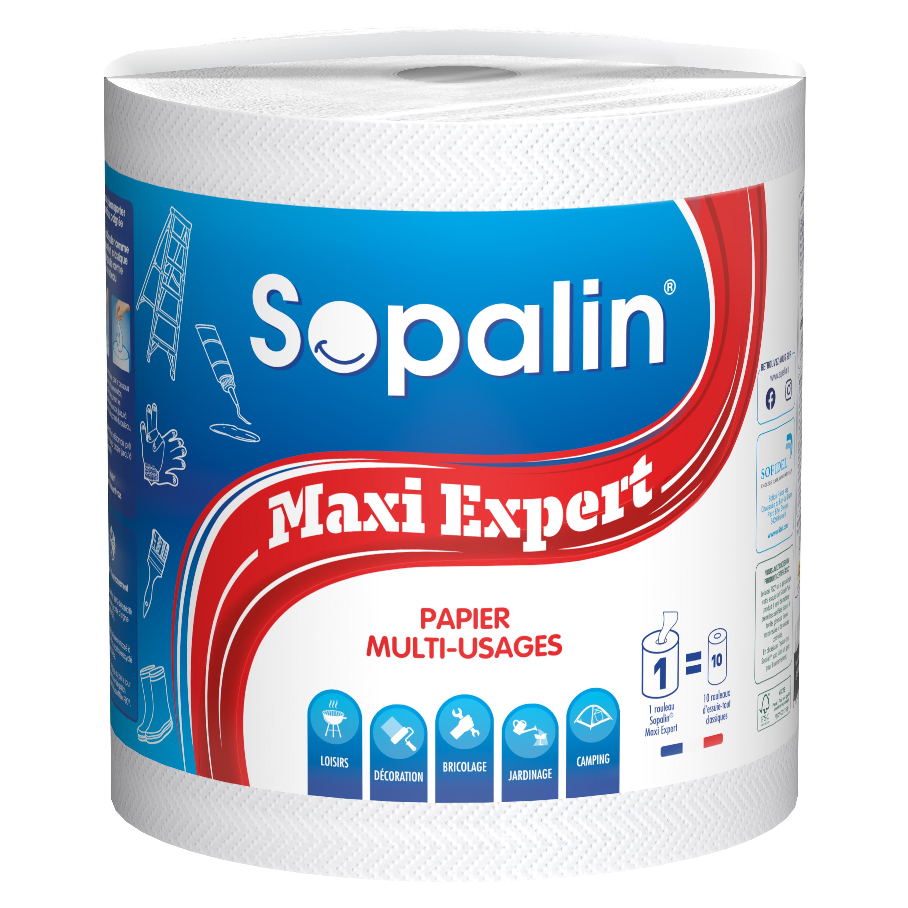 SOPALIN Essuie-tout ecolabel Maxi Expert ultra-résistant 1 rouleau