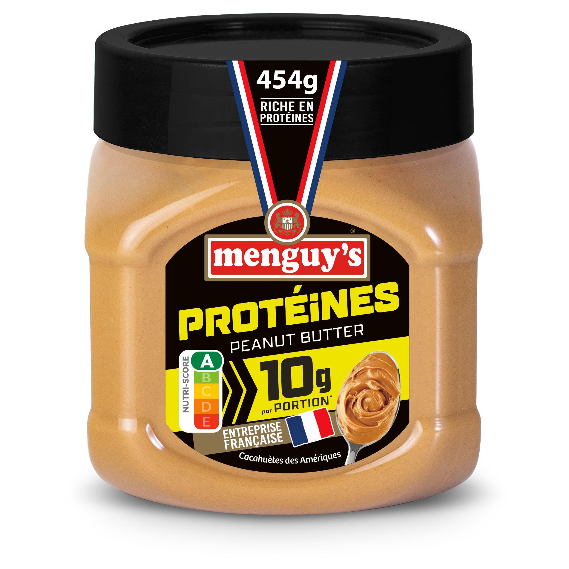MENGUY'S Beurre de cacahuètes protéiné 454g