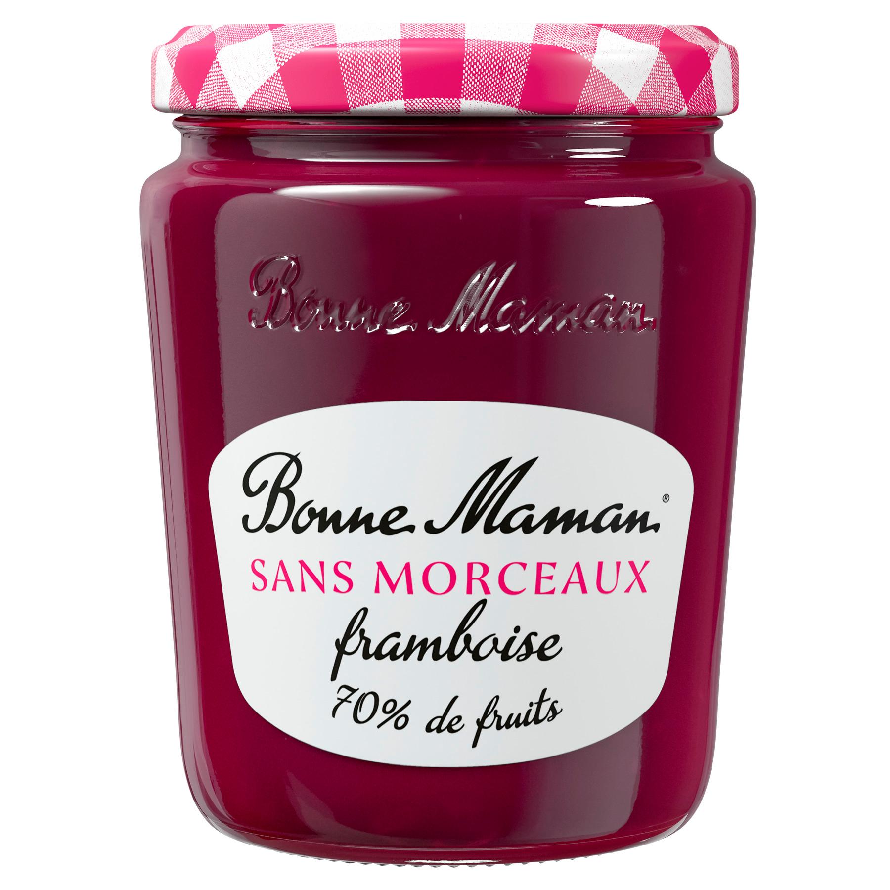 BONNE MAMAN Confiture de framboise dans morceaux 70% de fruits 310g