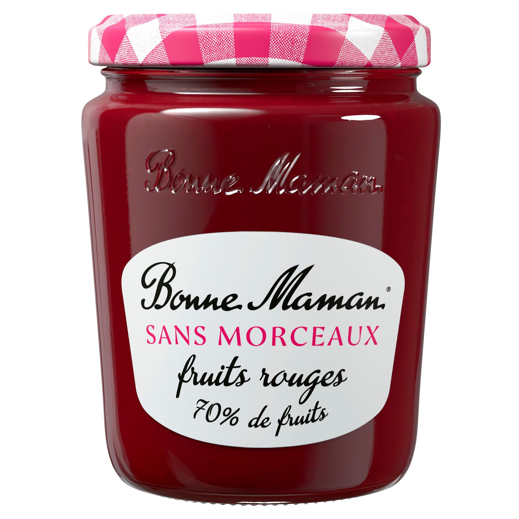 BONNE MAMAN Confiture de fruits rouges sans morceaux 70% de fruits 310g