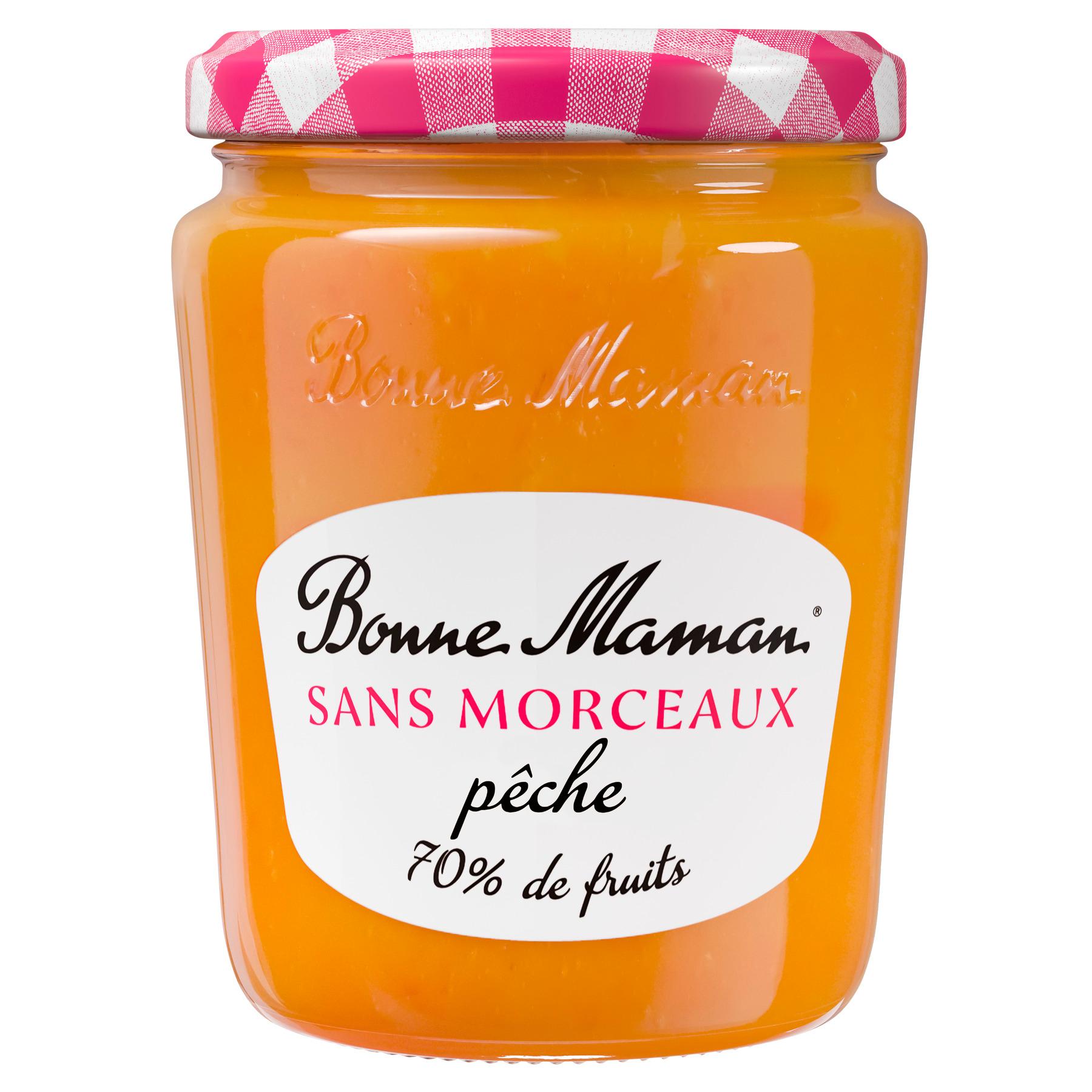 BONNE MAMAN Confiture de pêche sans morceaux 70% de fruits 310g