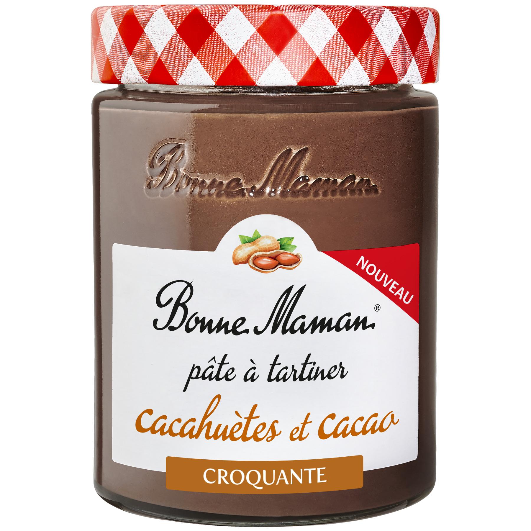BONNE MAMAN Pâte à tartiner cacahuètes et cacao 330g