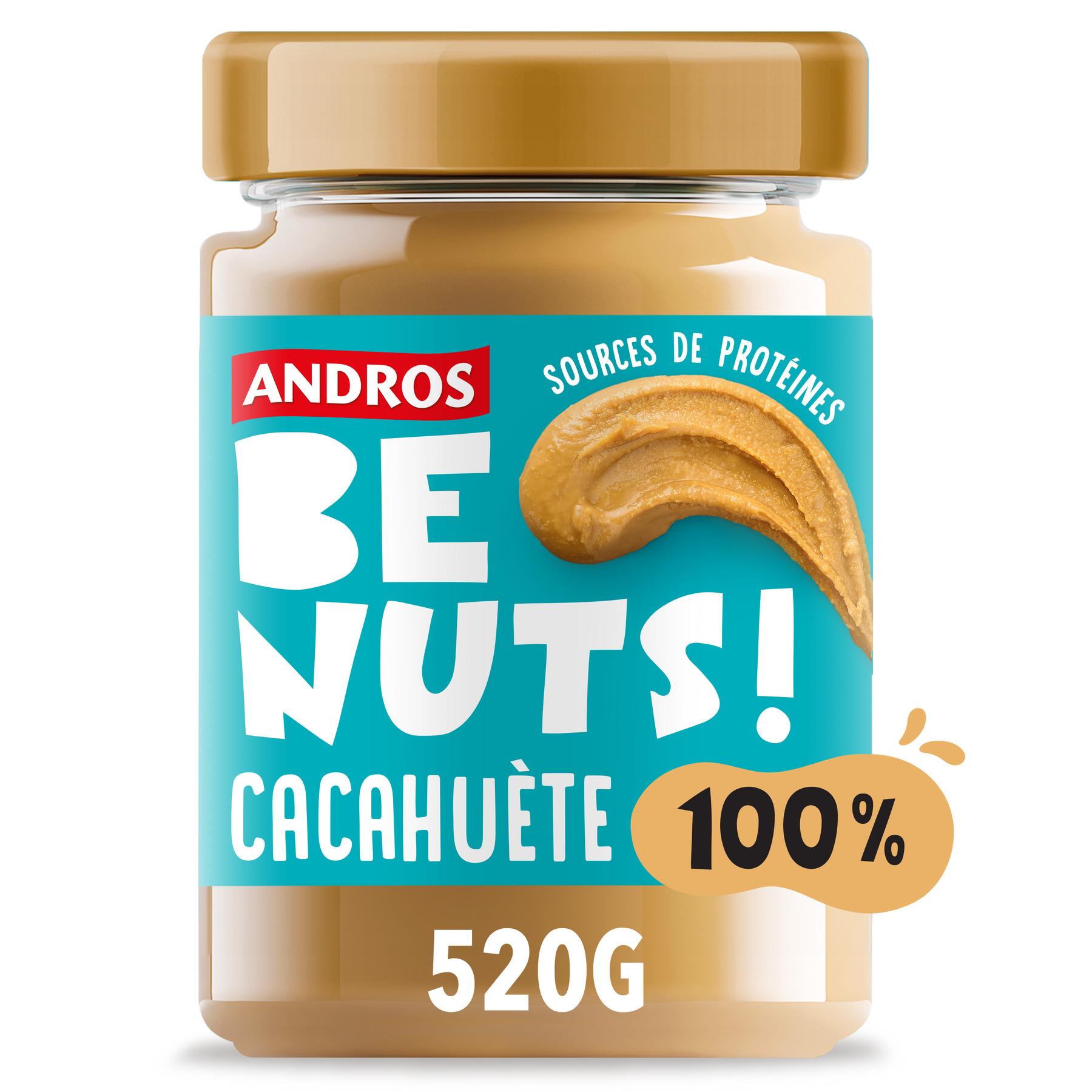 ANDROS Be Nuts Purée de cacahuètes 100% 520g